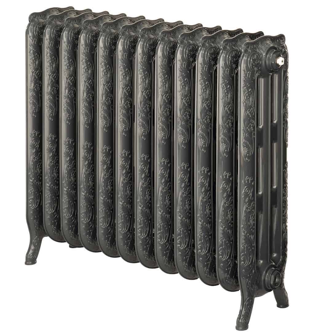 New Arroll Aluminium Rococo Anthracite Radiator 770mm Tall