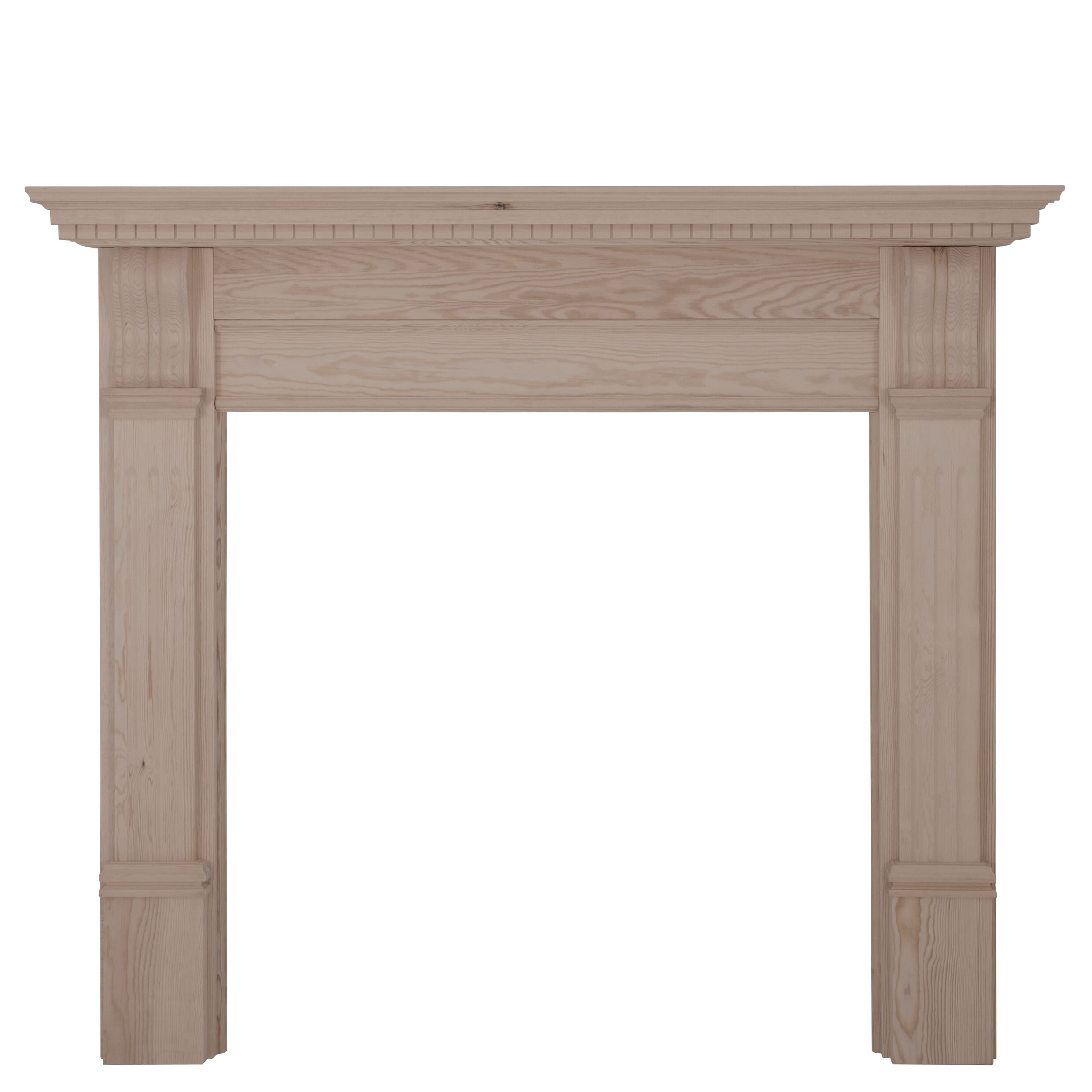 Corbel Unwaxed Solid Pine Fireplace Surround - FRM008