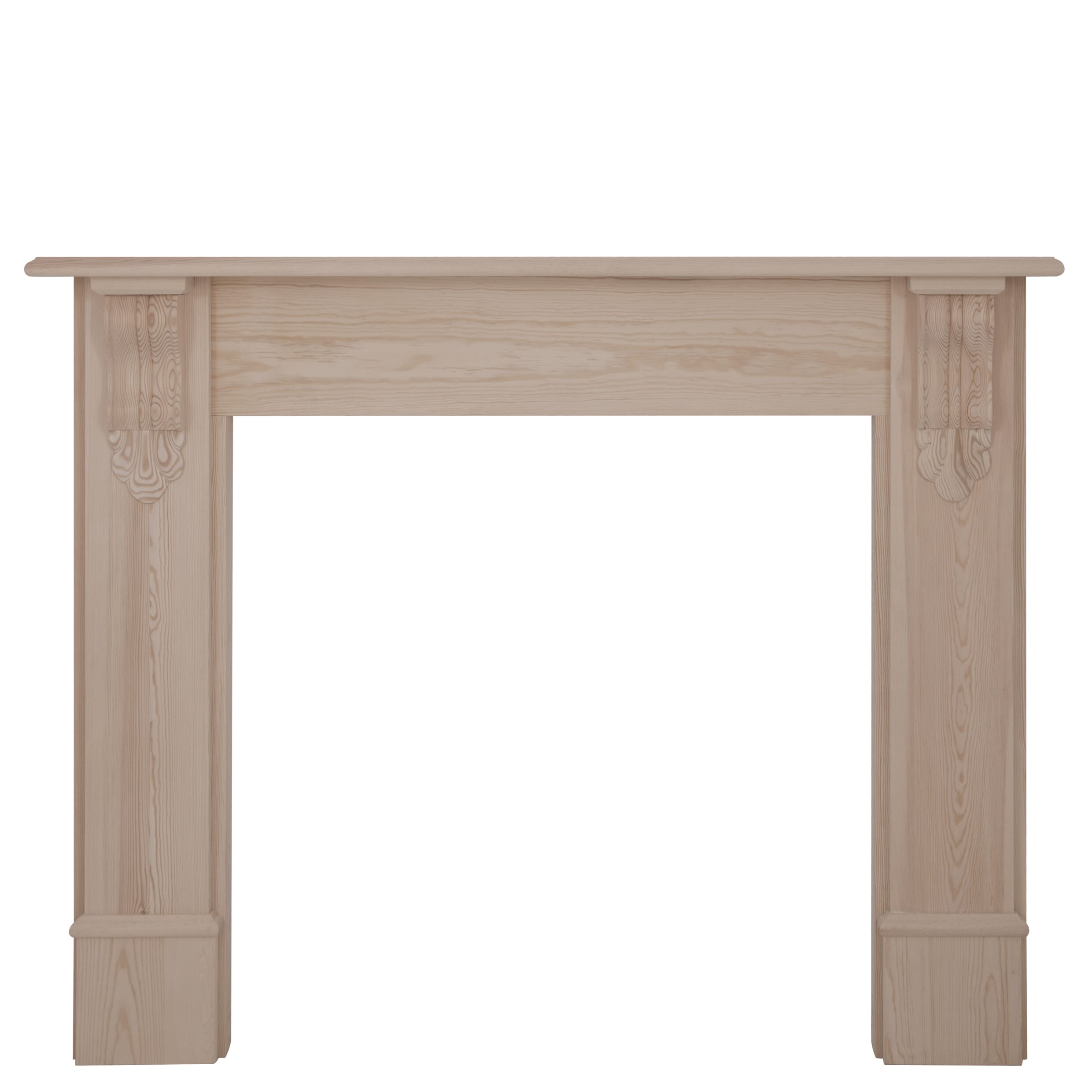 Edinburgh Corbel Unwaxed Solid Pine Fireplace Surround - FRM014