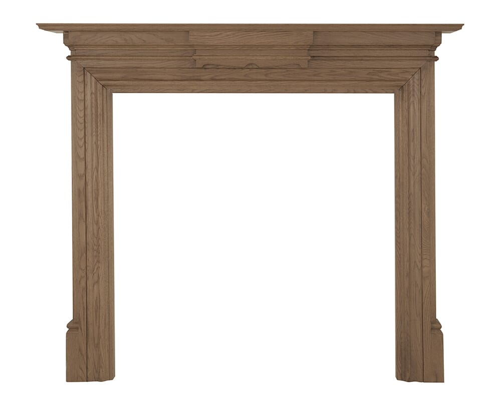 New Grand Unwaxed Solid Oak Fireplace Surround - FRM048