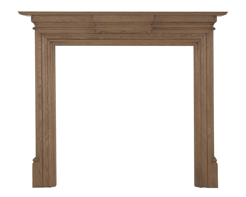 New Grand Unwaxed Solid Oak Fireplace Surround