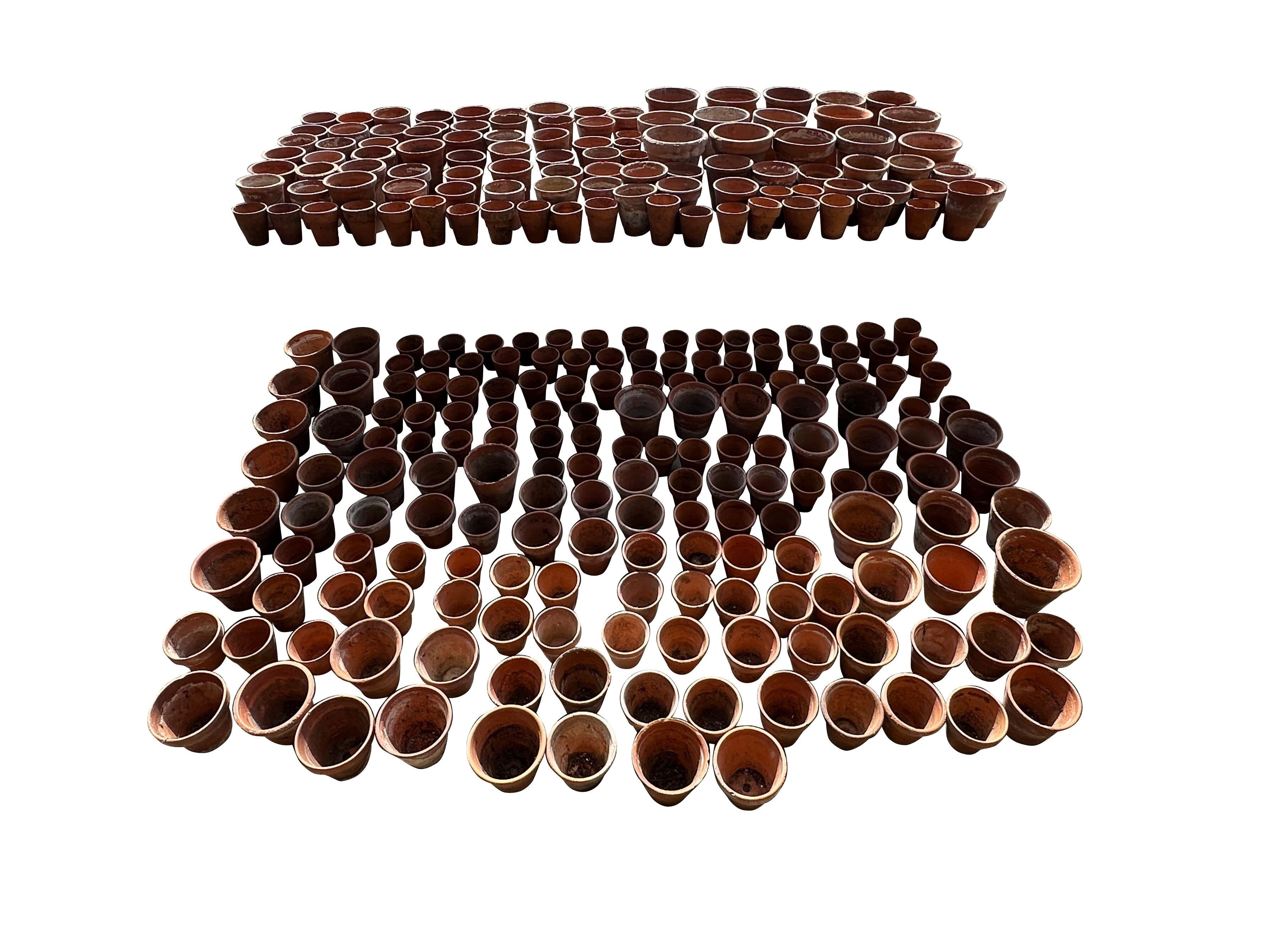 Good Quantity of Original Terracotta Garden Plant Pots - 10730A