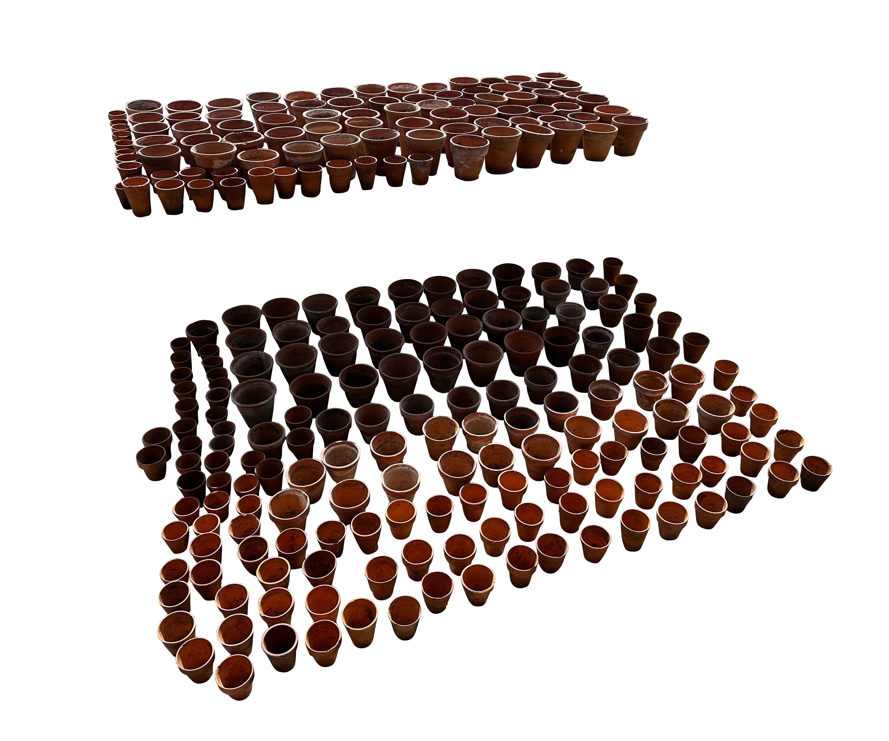 Original Old Terracotta Garden Greenhouse Plant Pots - 10730C