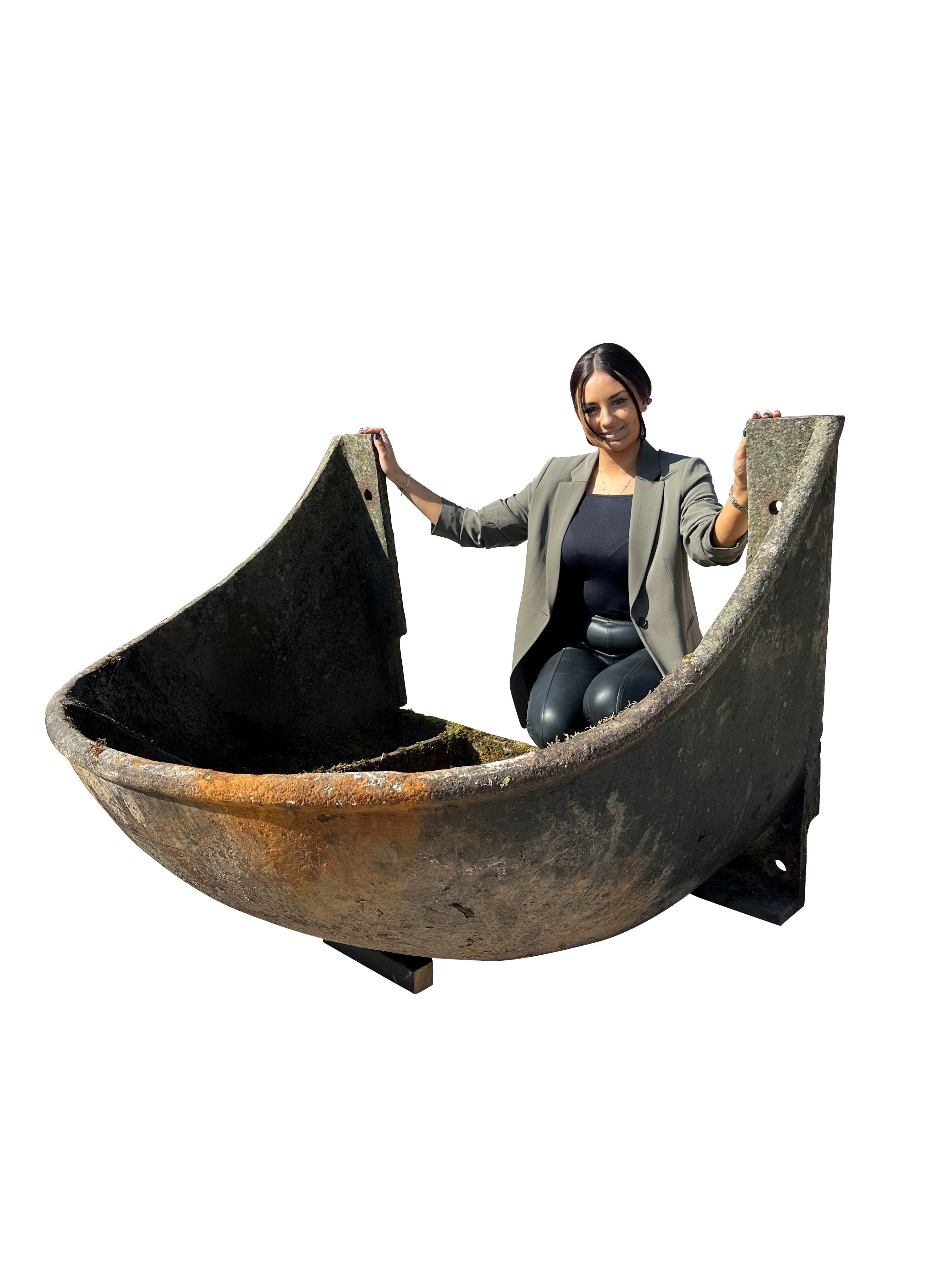 Enormous Antique Cast Iron Planter / Water Feature - 10744A