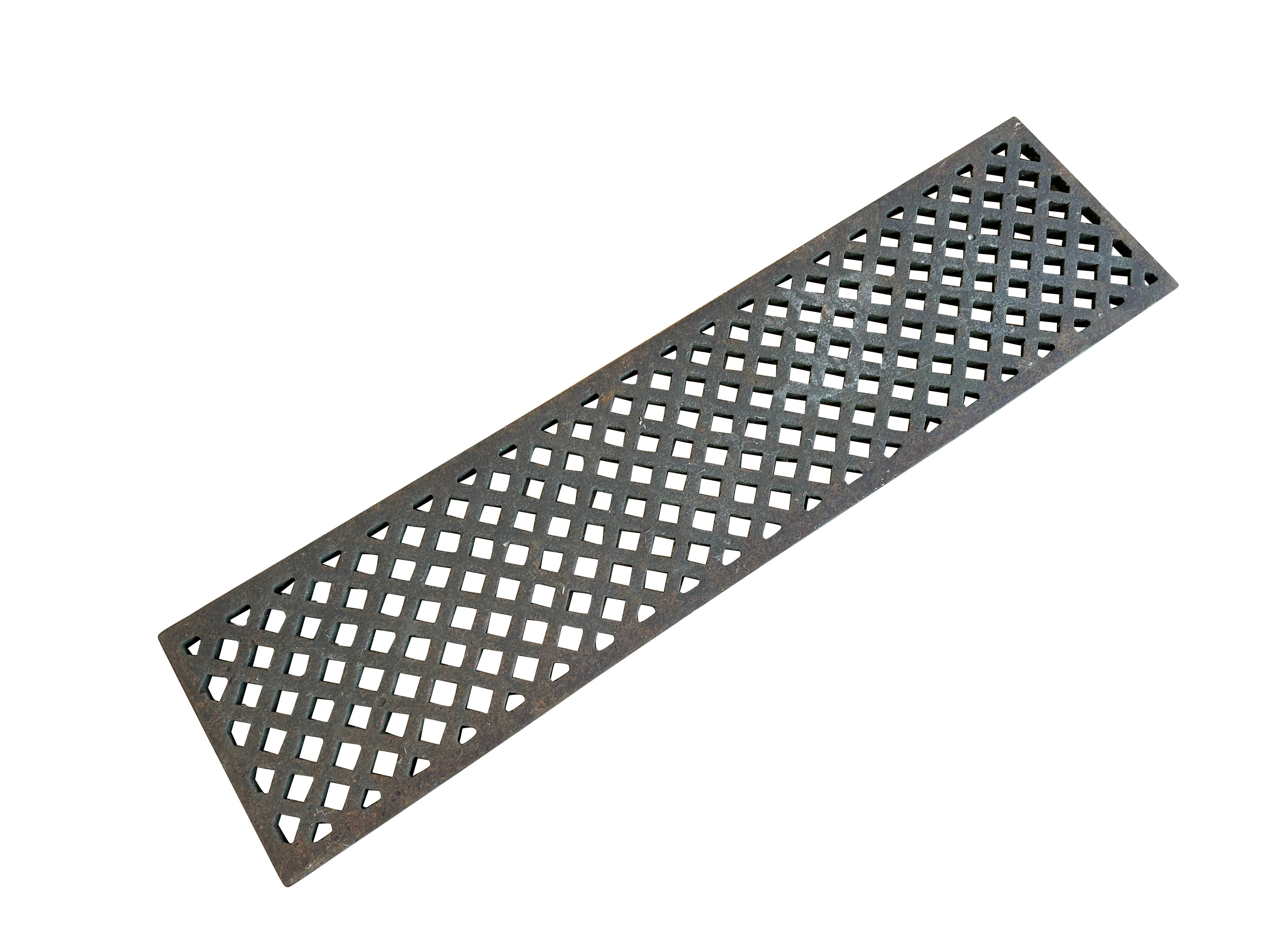 Reclaimed Antique Cast Iron Floor Grid / Grille - 10778