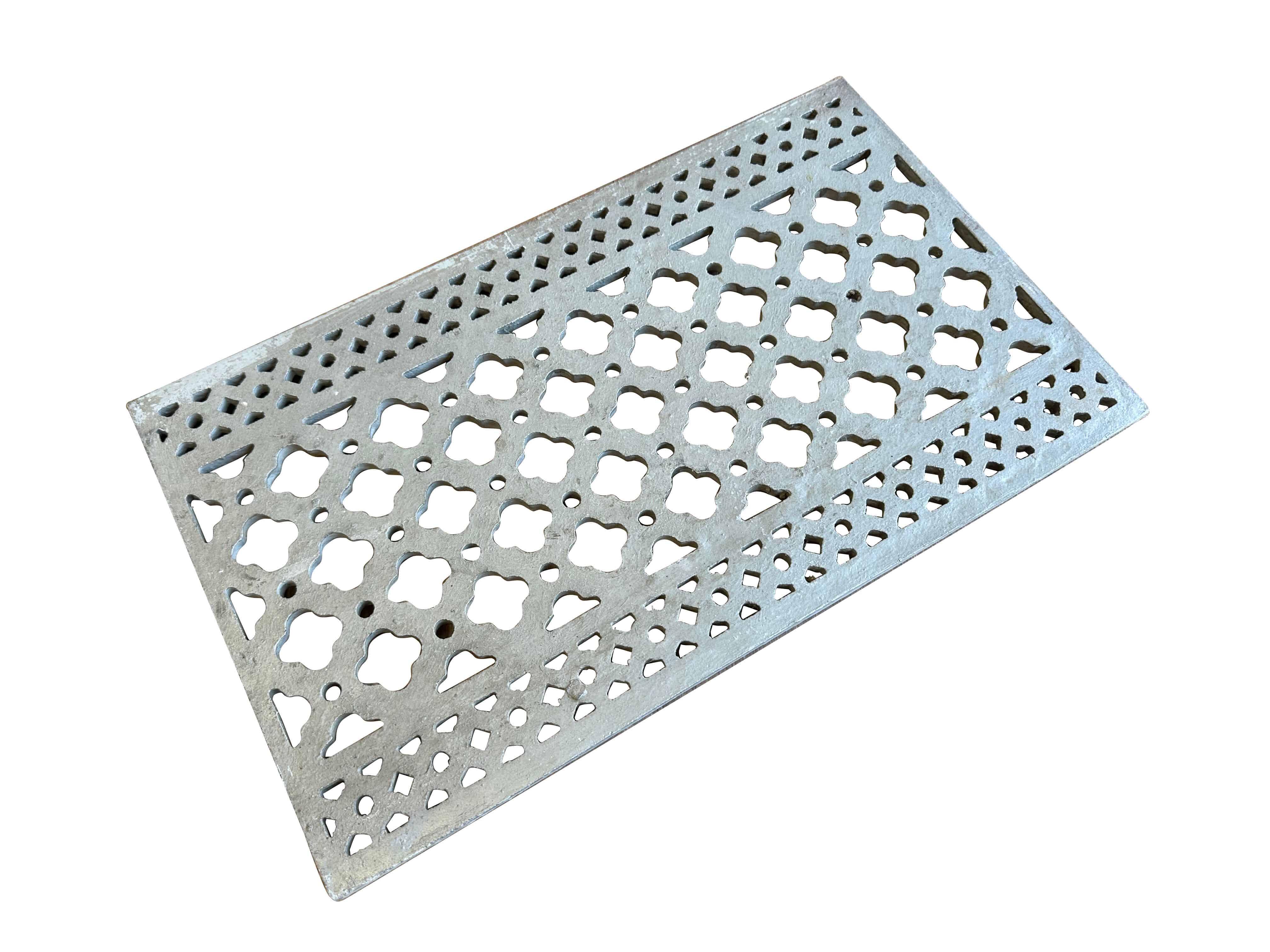 Ornate Reclaimed Cast Metal Floor Grille