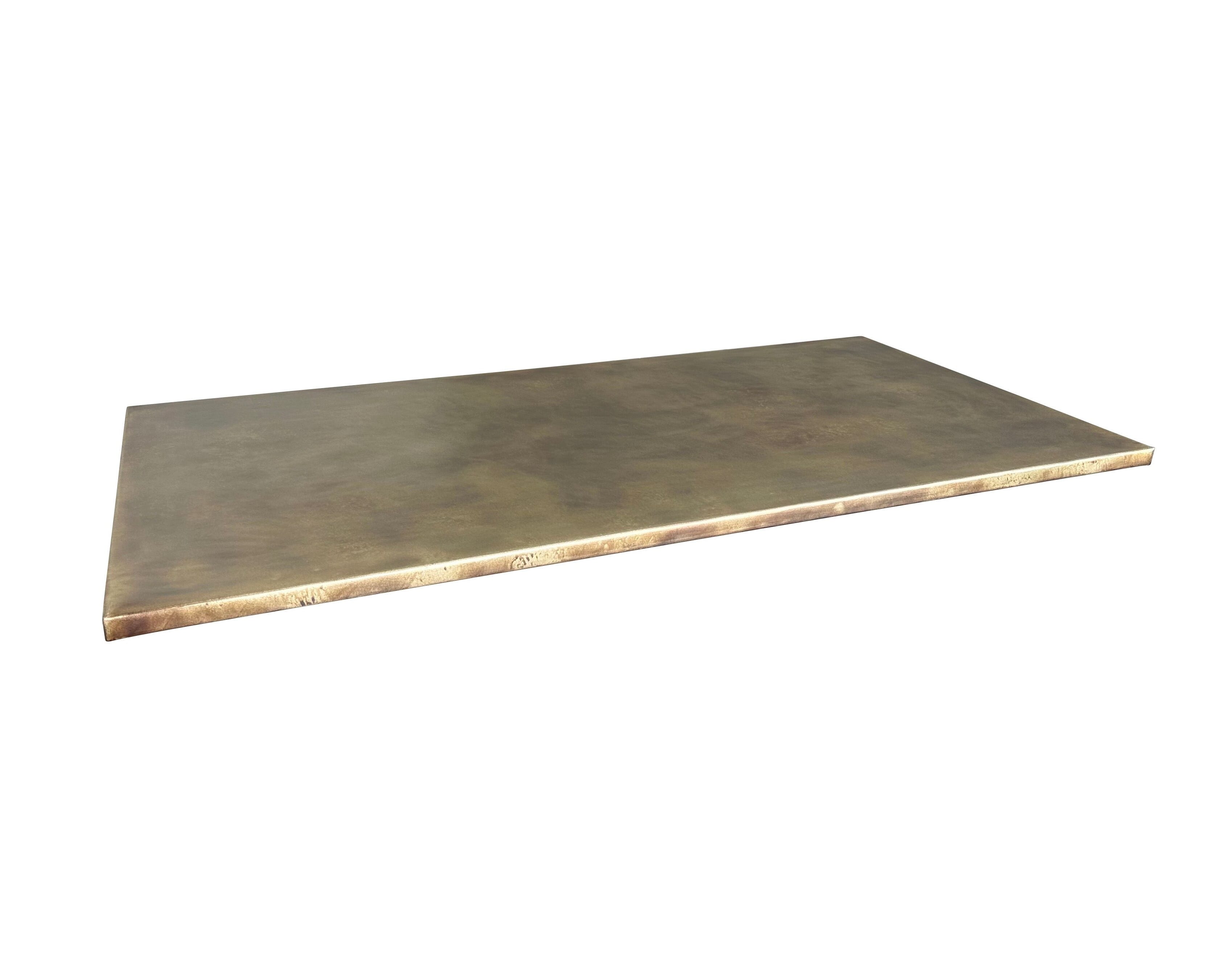 Bespoke Antique Brass Slimline Kitchen Countertop - D2273
