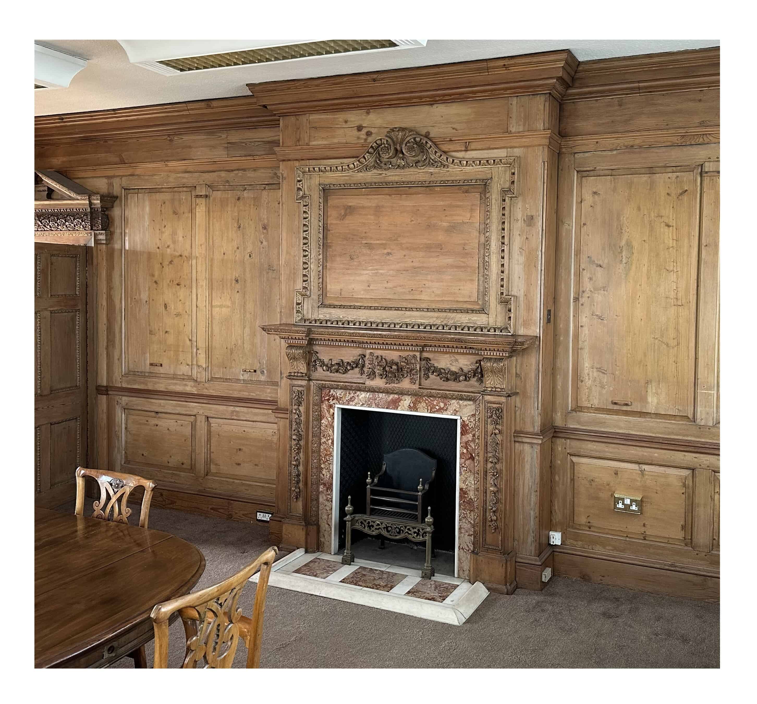 Ornate Grand Scale Solid Pine Victorian Fire Surround