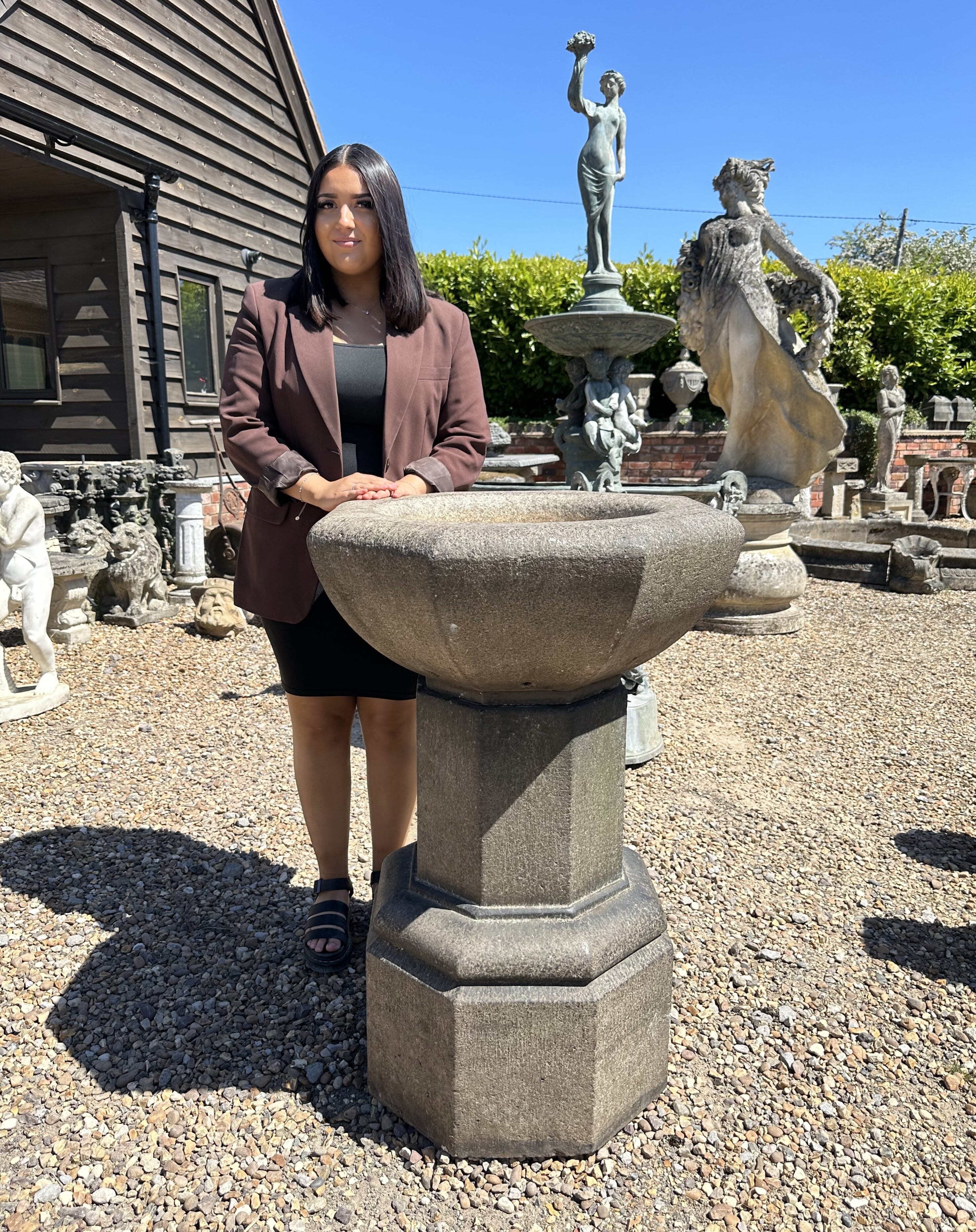 Buy Original Hand Carved Octagon Granite Church Font