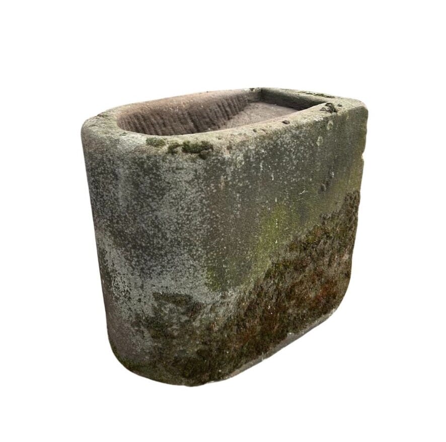 Hand Carved English Solid Stone Planter / Trough - 10812