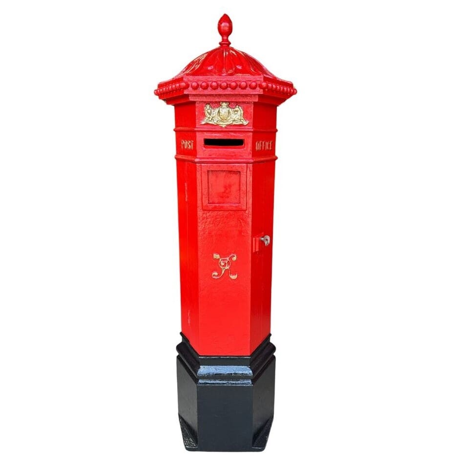 Very Rare Original Penfold VR Cast Iron Pillar Box - 10751