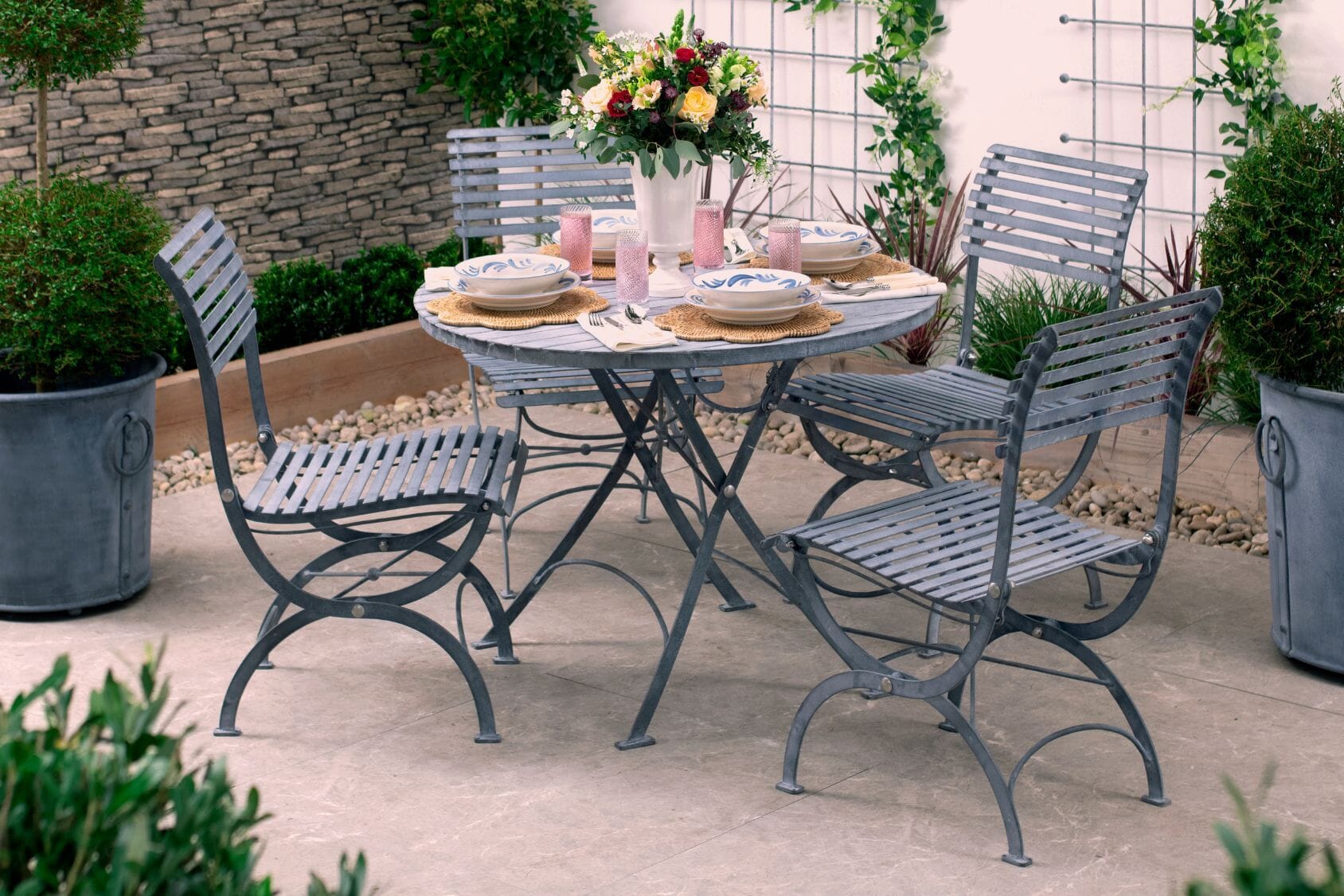 Southwold Darsham Dining Table Set + 4 Chairs Design A - ODL-185