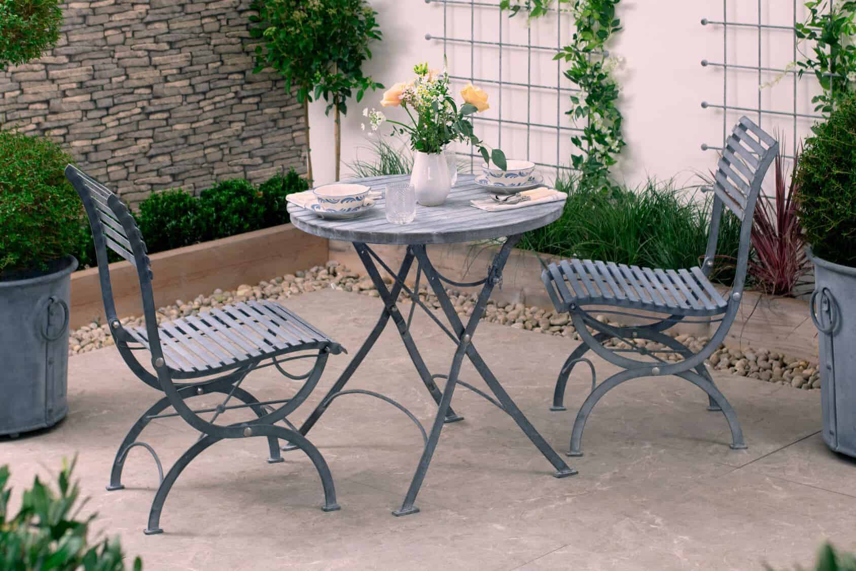 Southwold Darsham Bistro Table Set + 2 Chairs Design A