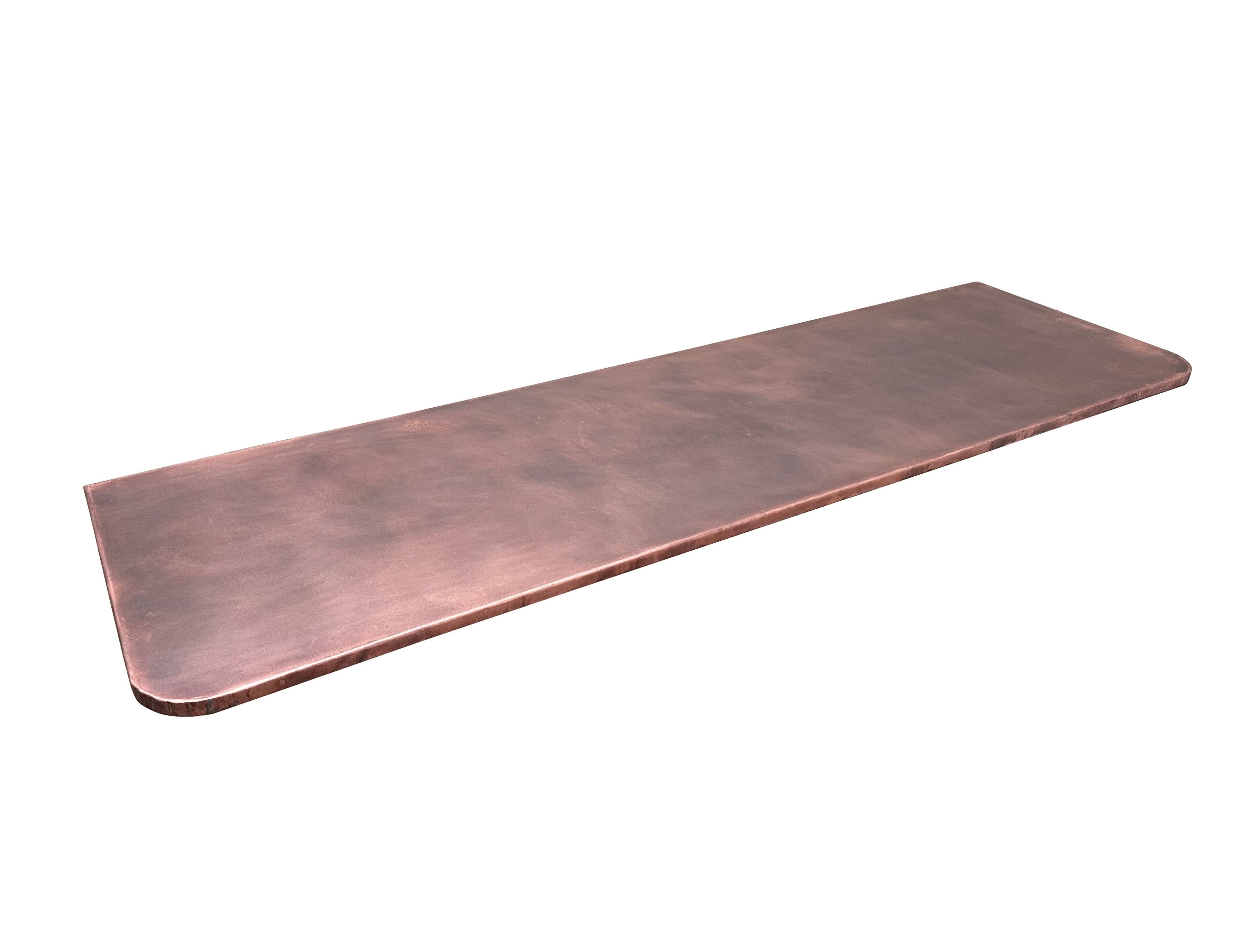 Bespoke Antique Copper Handmade Worktop - D2279