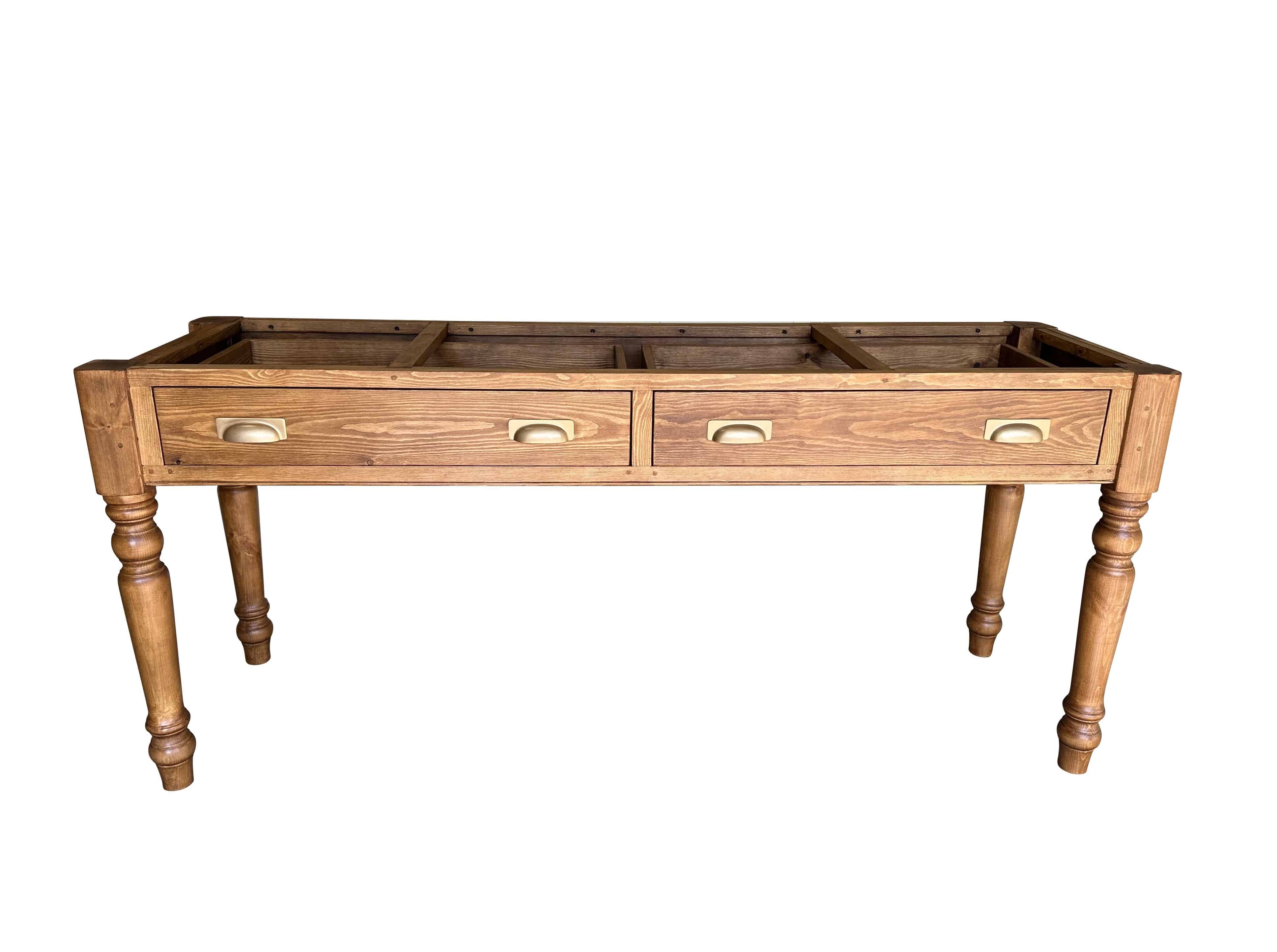 Bespoke Table Base Only with Drawers and Towel Rail