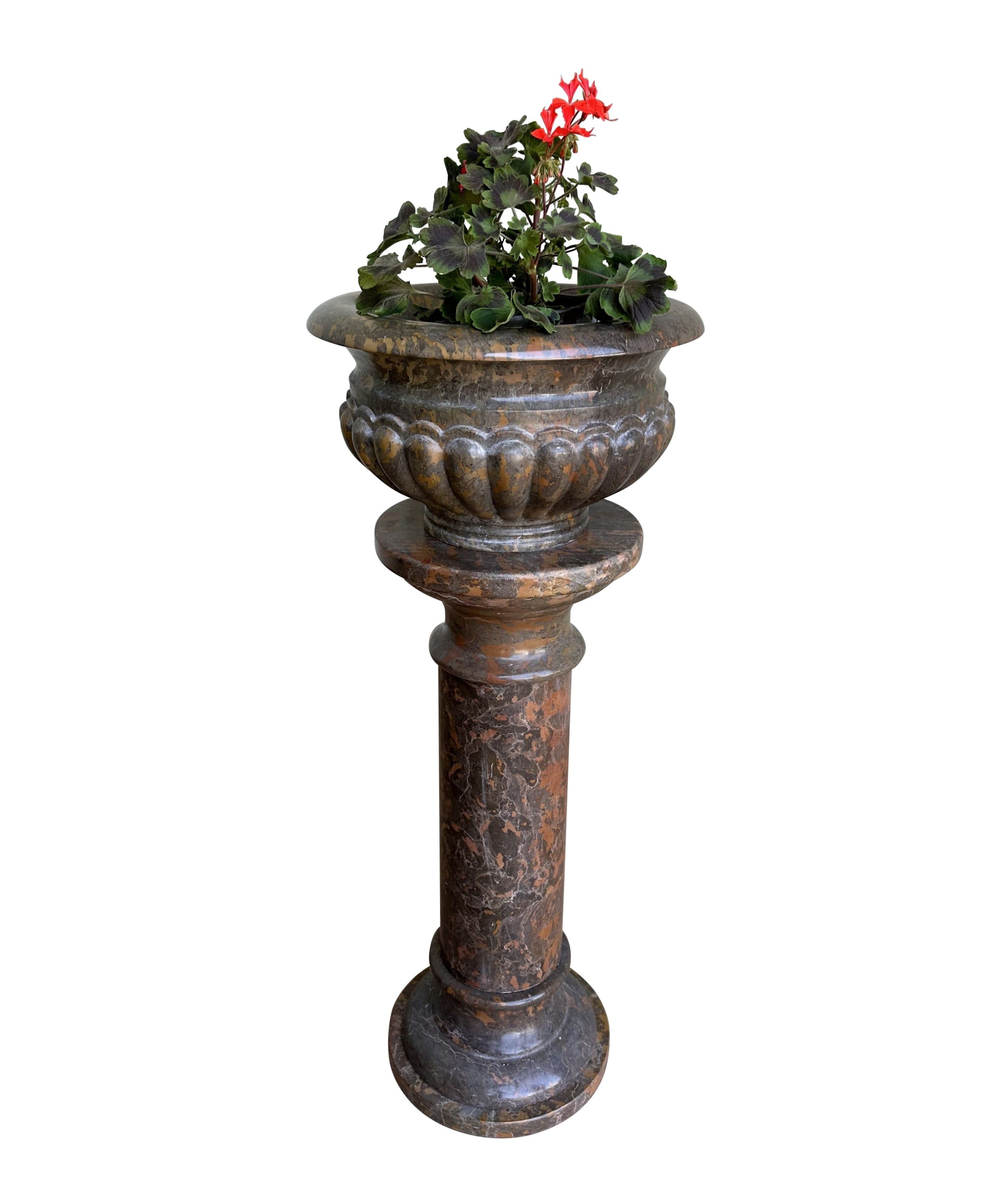 Victorian Carved Belge Marble Jardiniere - 10821