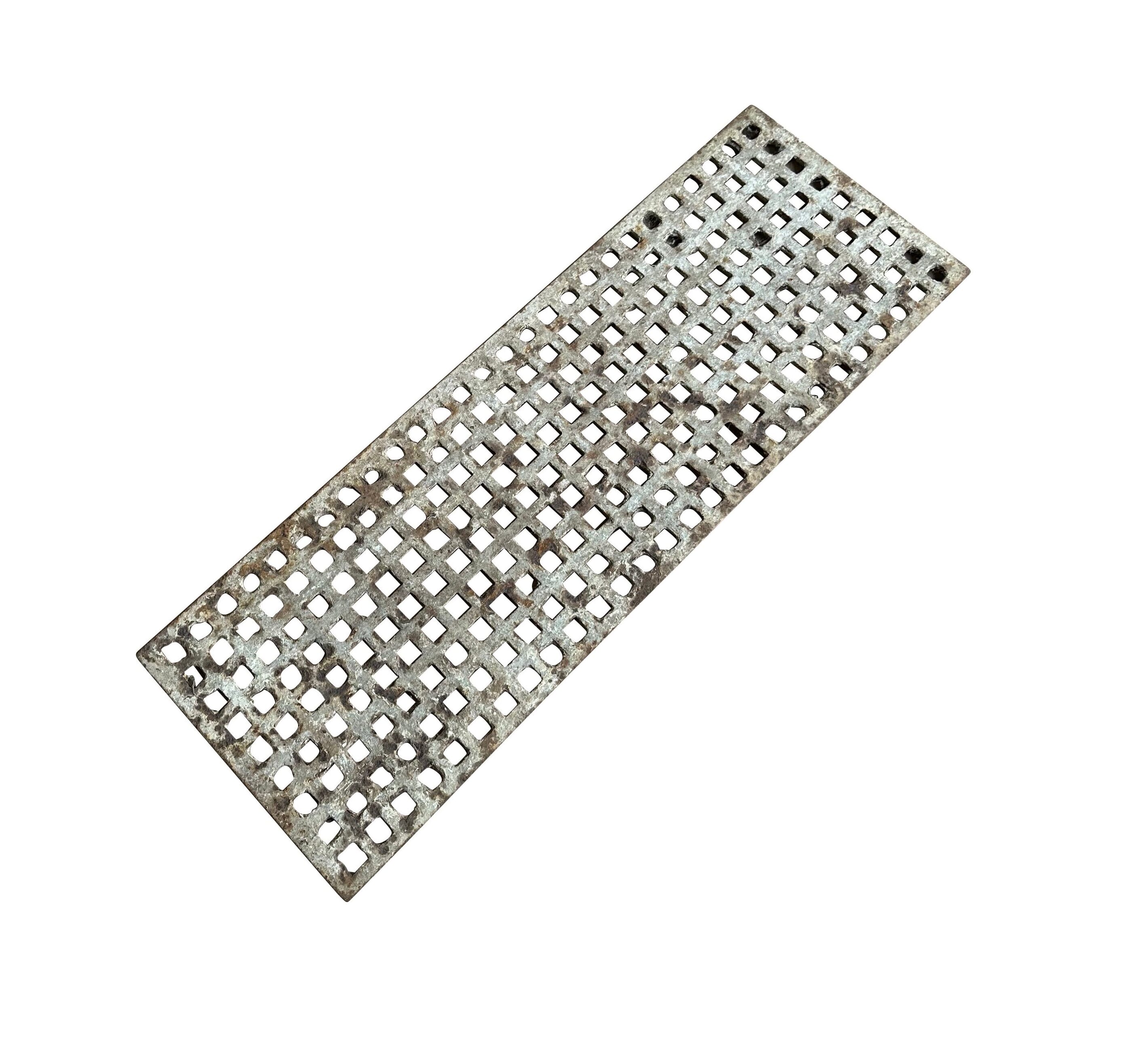 Reclaimed Antique Wide Cast Iron Floor Grid / Grille - 10845