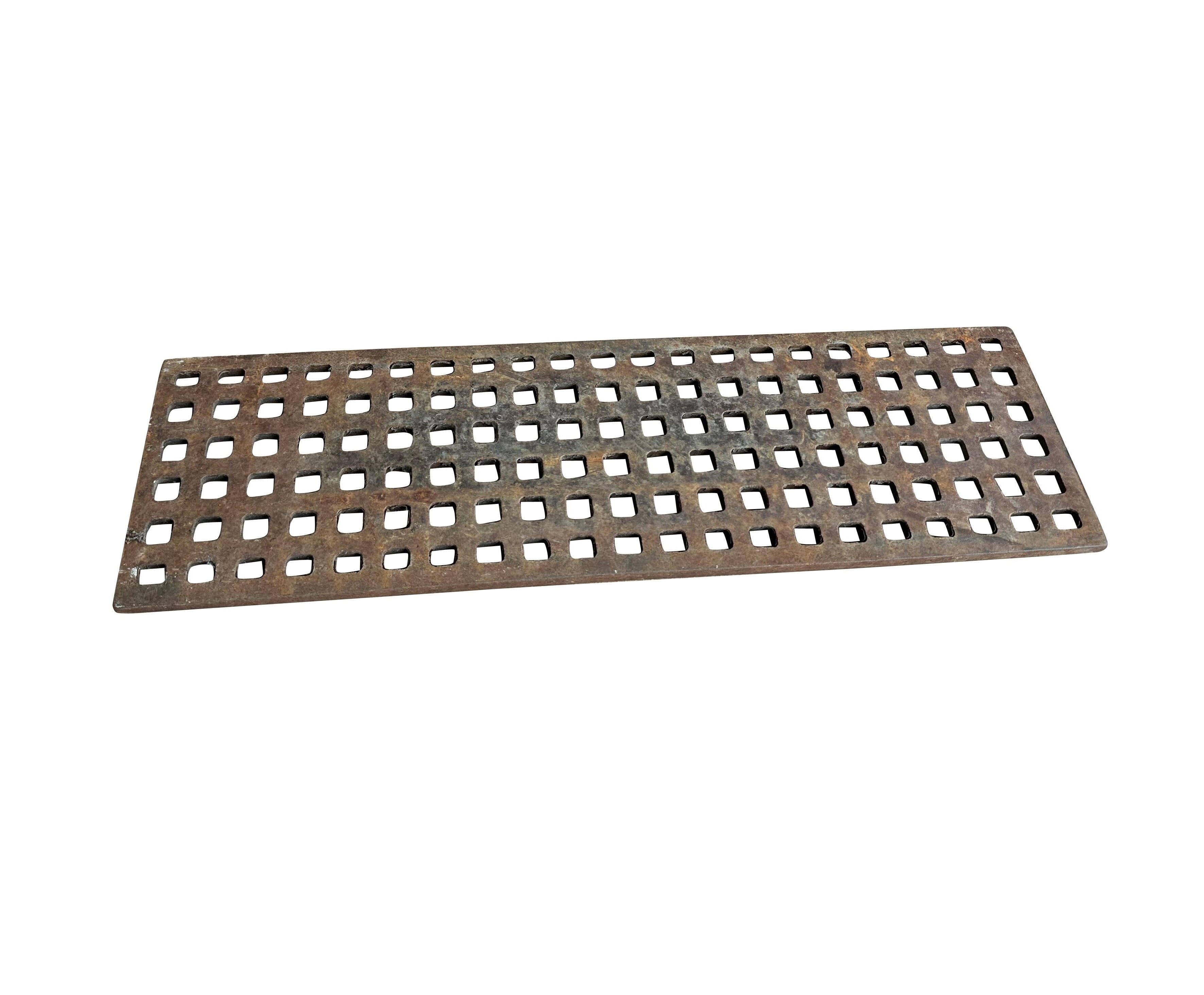 Antique Salvaged Cast Iron Floor Grid / Grilles - 10846