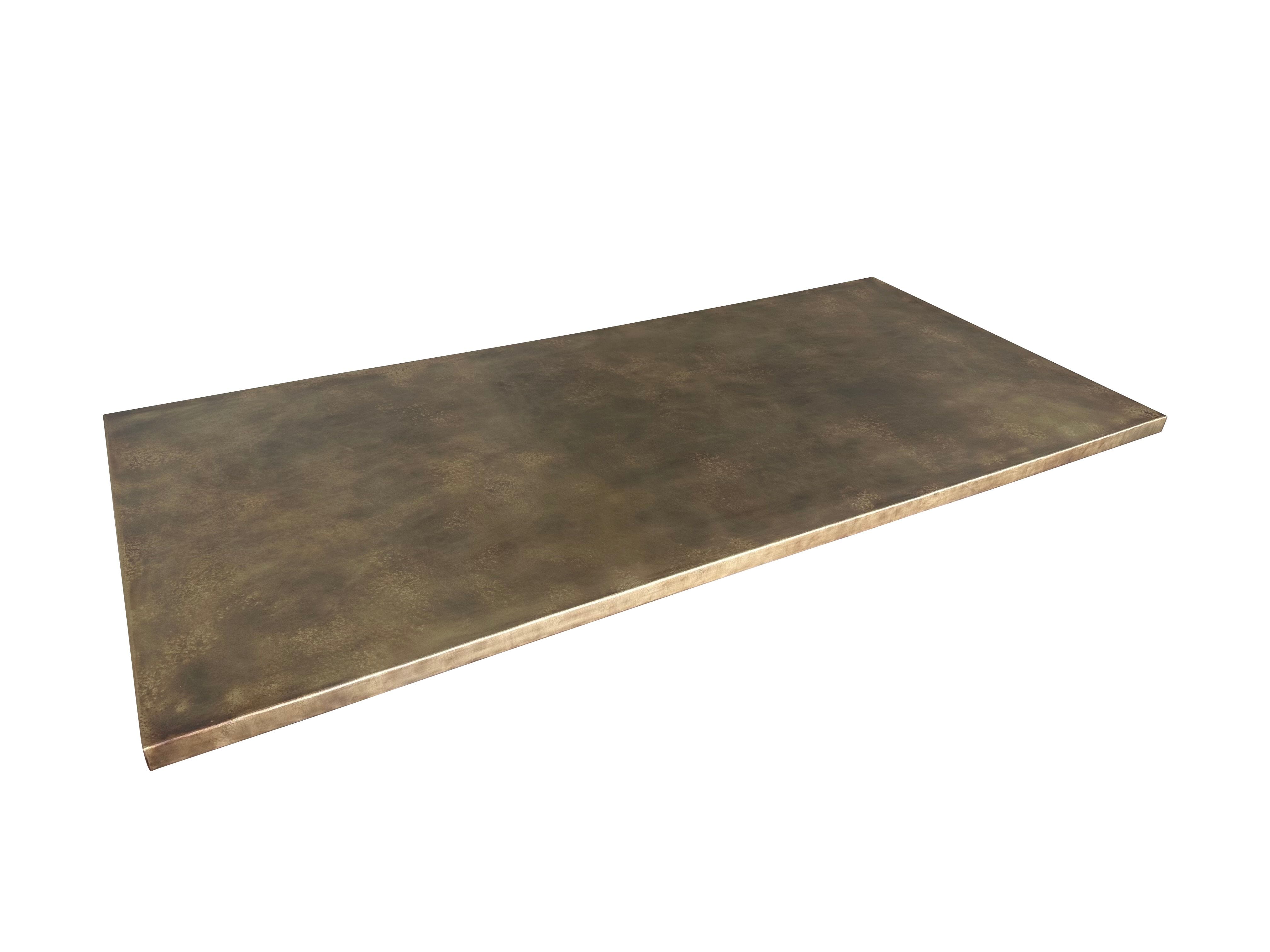 Handmade Antique Brass Kitchen Island Worktop - D2288