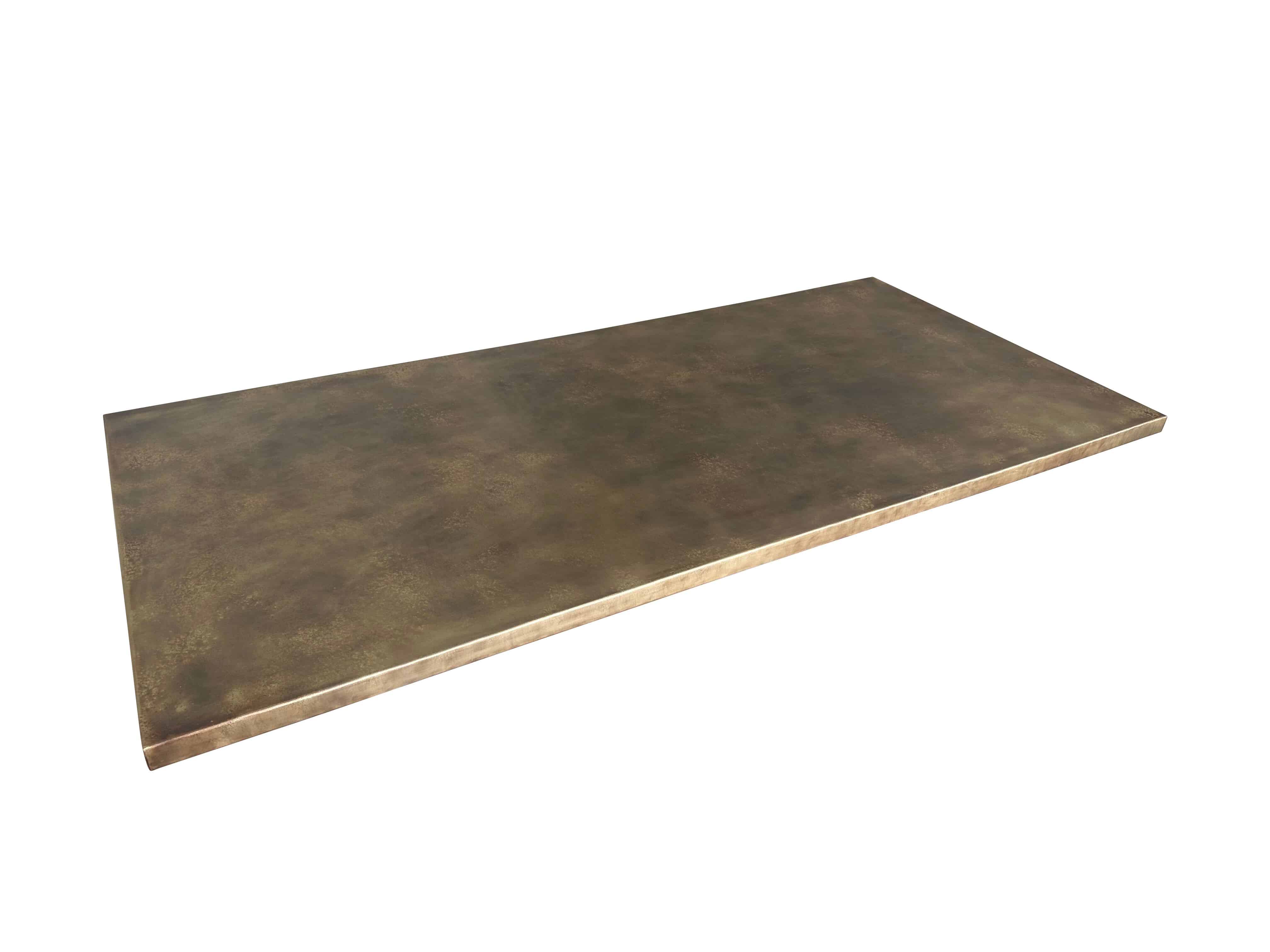 Handmade Antique Brass Kitchen Island Worktop