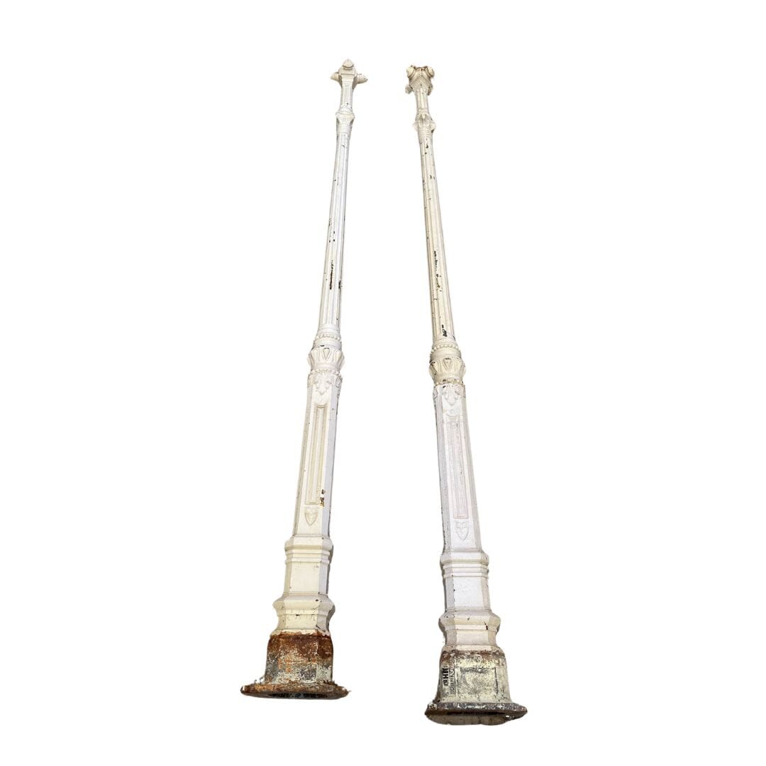 Pair of Reclaimed French Cast Iron Columns - 10843