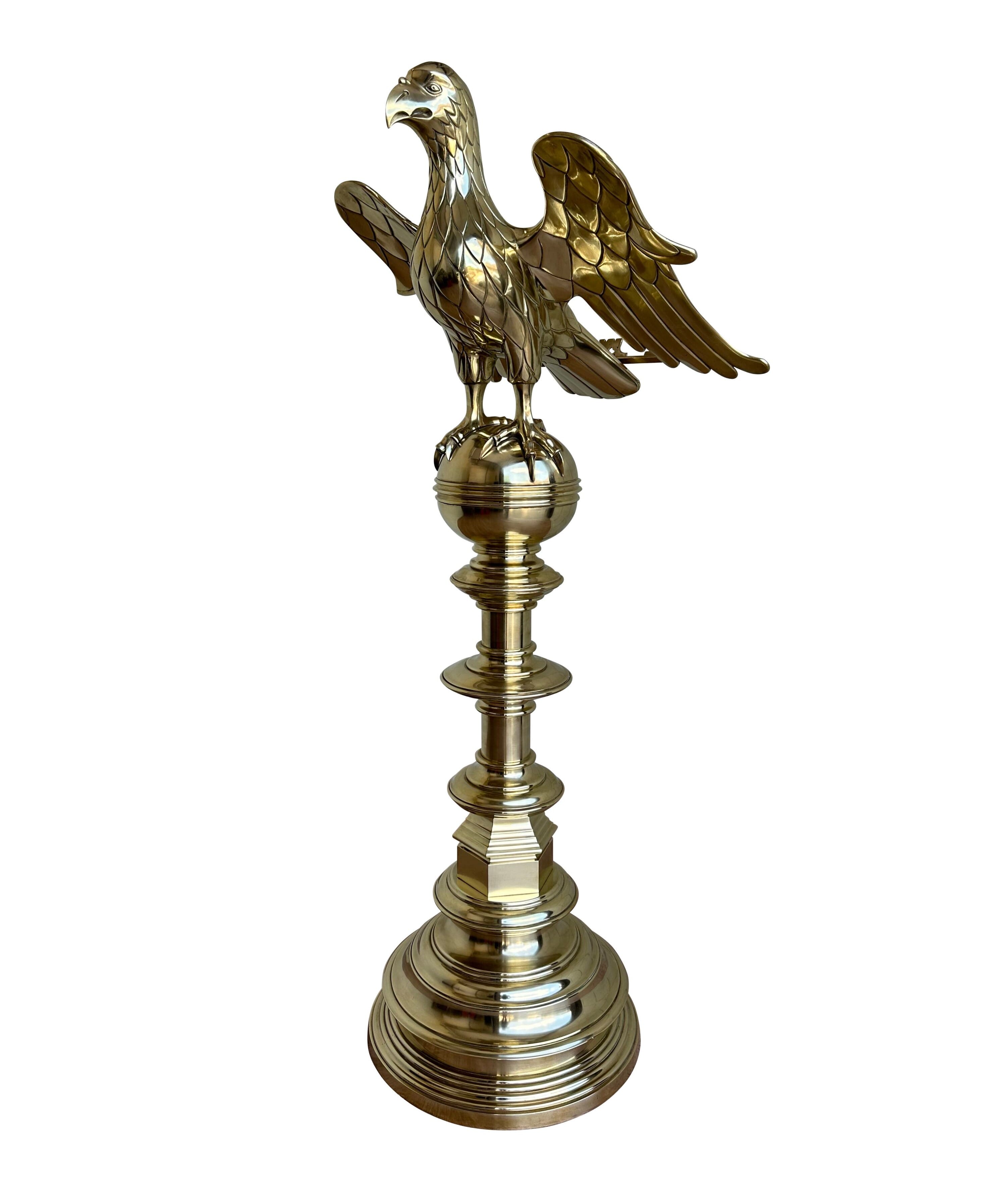 Ornate Solid Brass Church Eagle Lectern - 10856