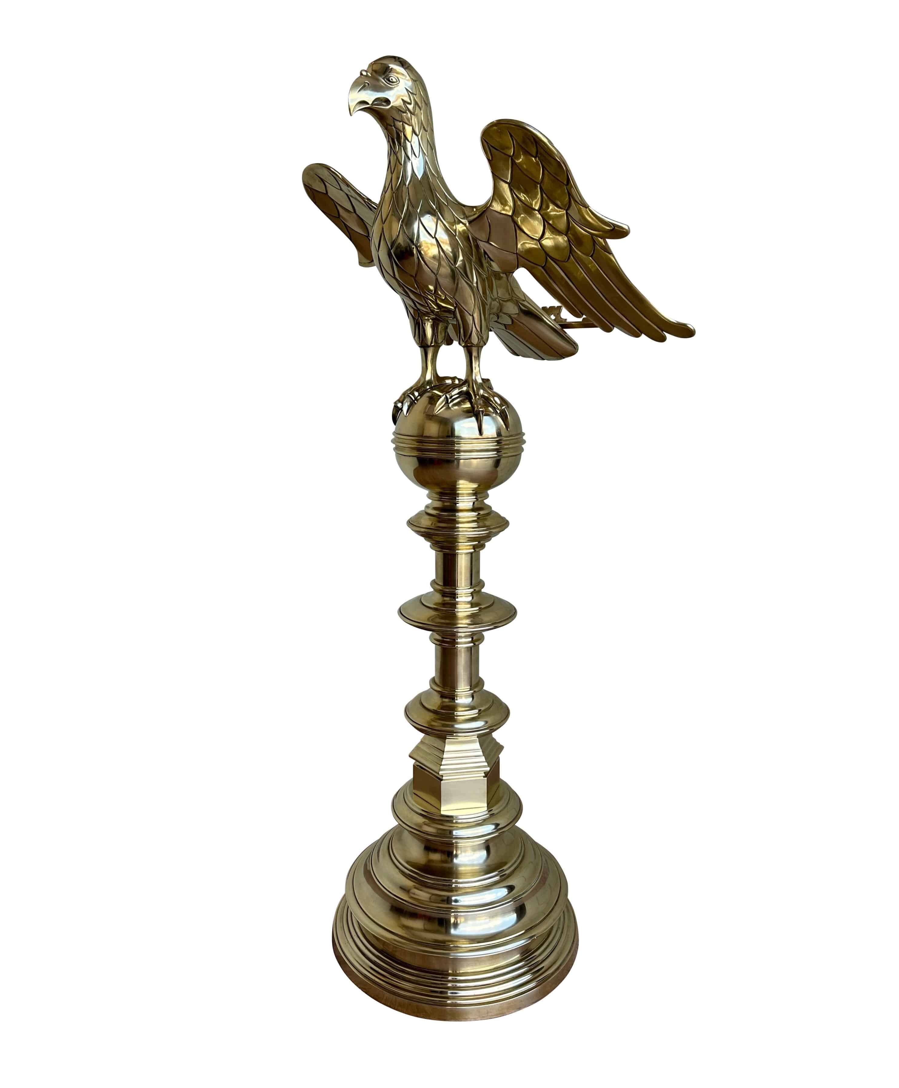 Ornate Solid Brass Church Eagle Lectern