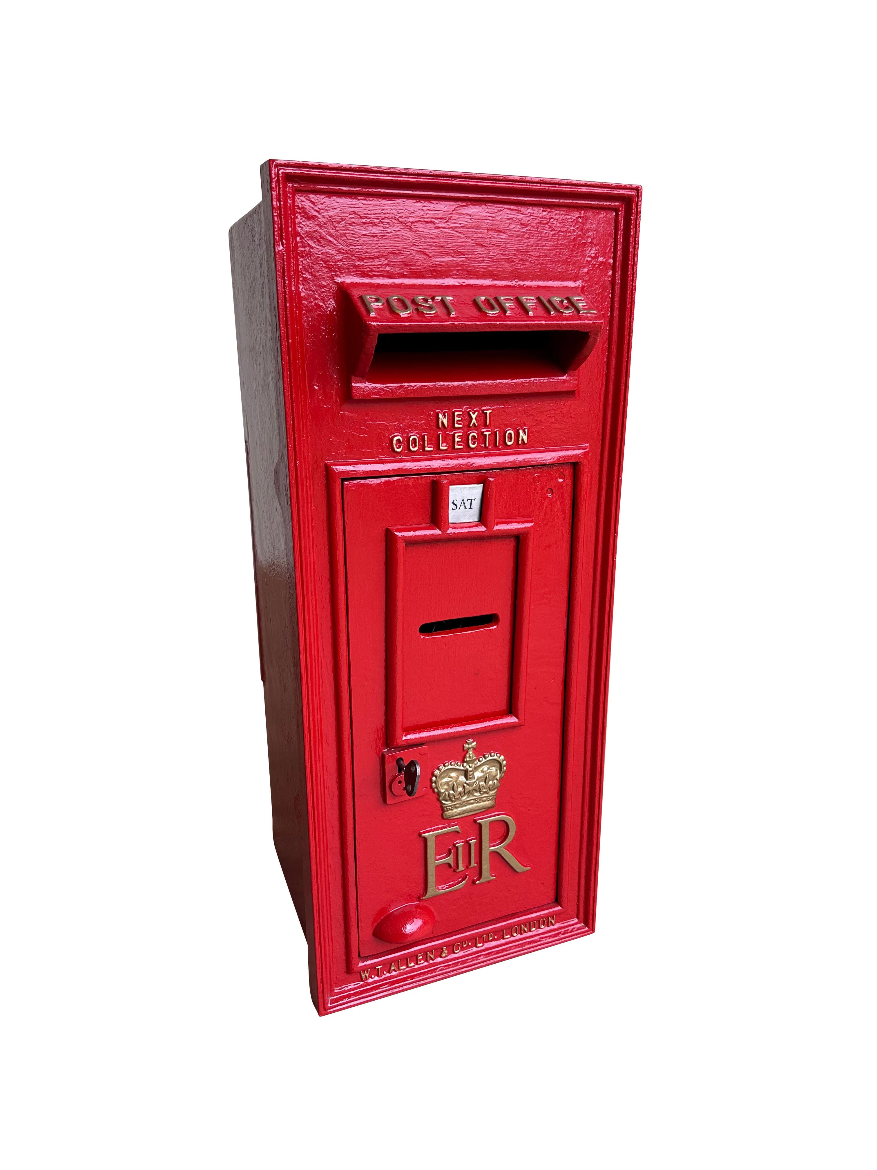 Genuine Wall Mounted Cast Iron ER II Original Post Box - 9805