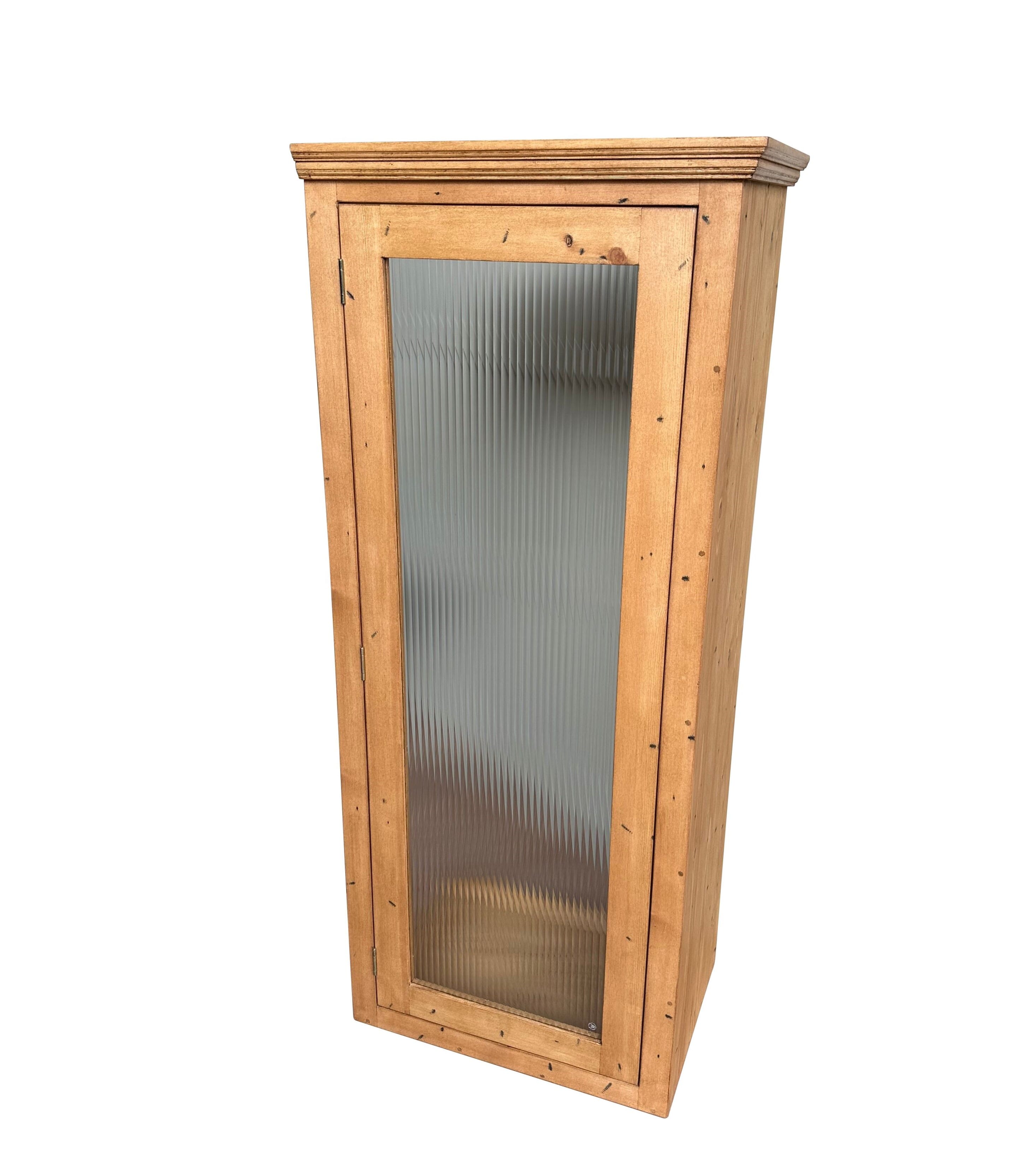 Bespoke Reclaimed Pine Wall Mounted Boiler Cupboard - D2293