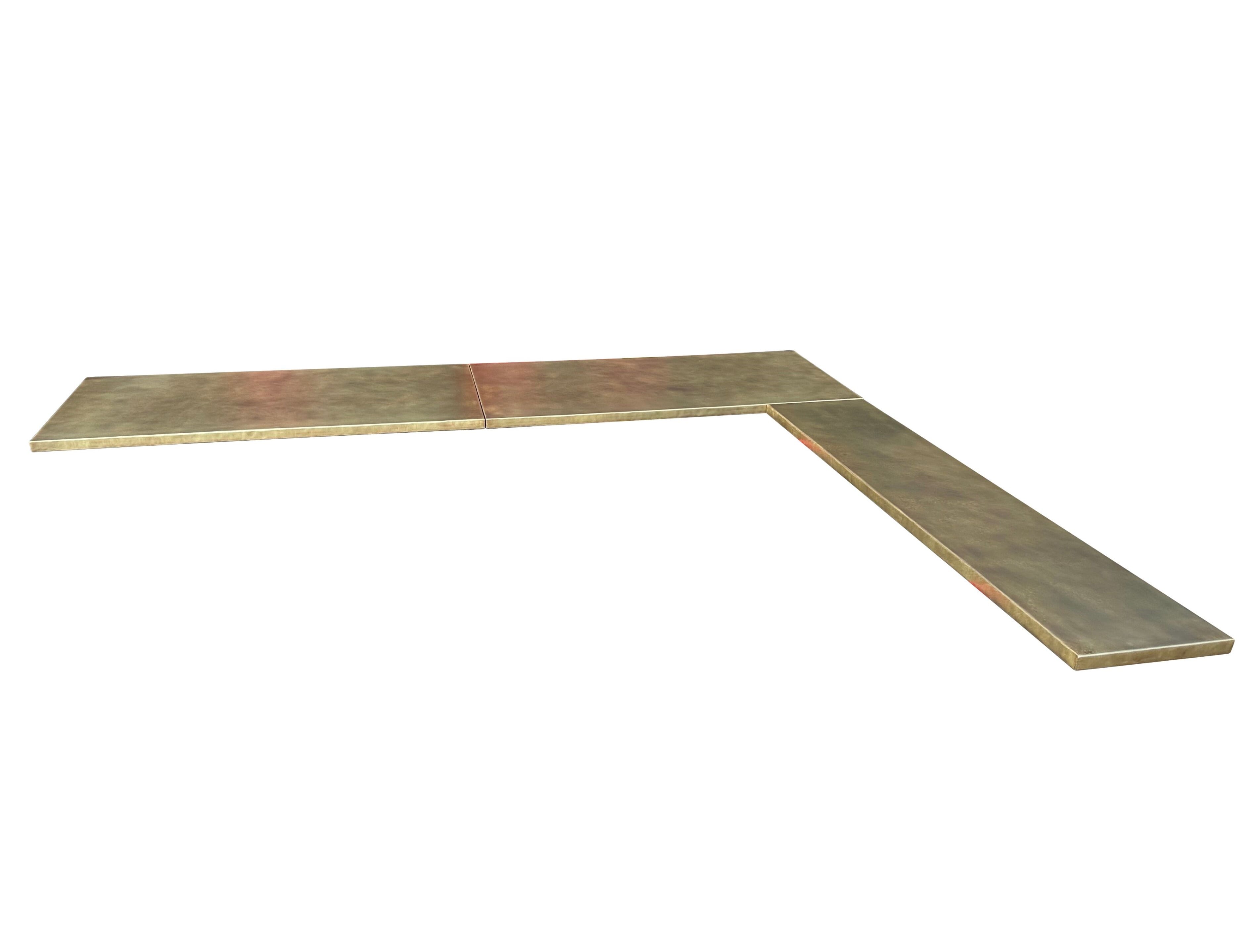 Handmade Antique Brass Restaurant and Bar Tops - D2295
