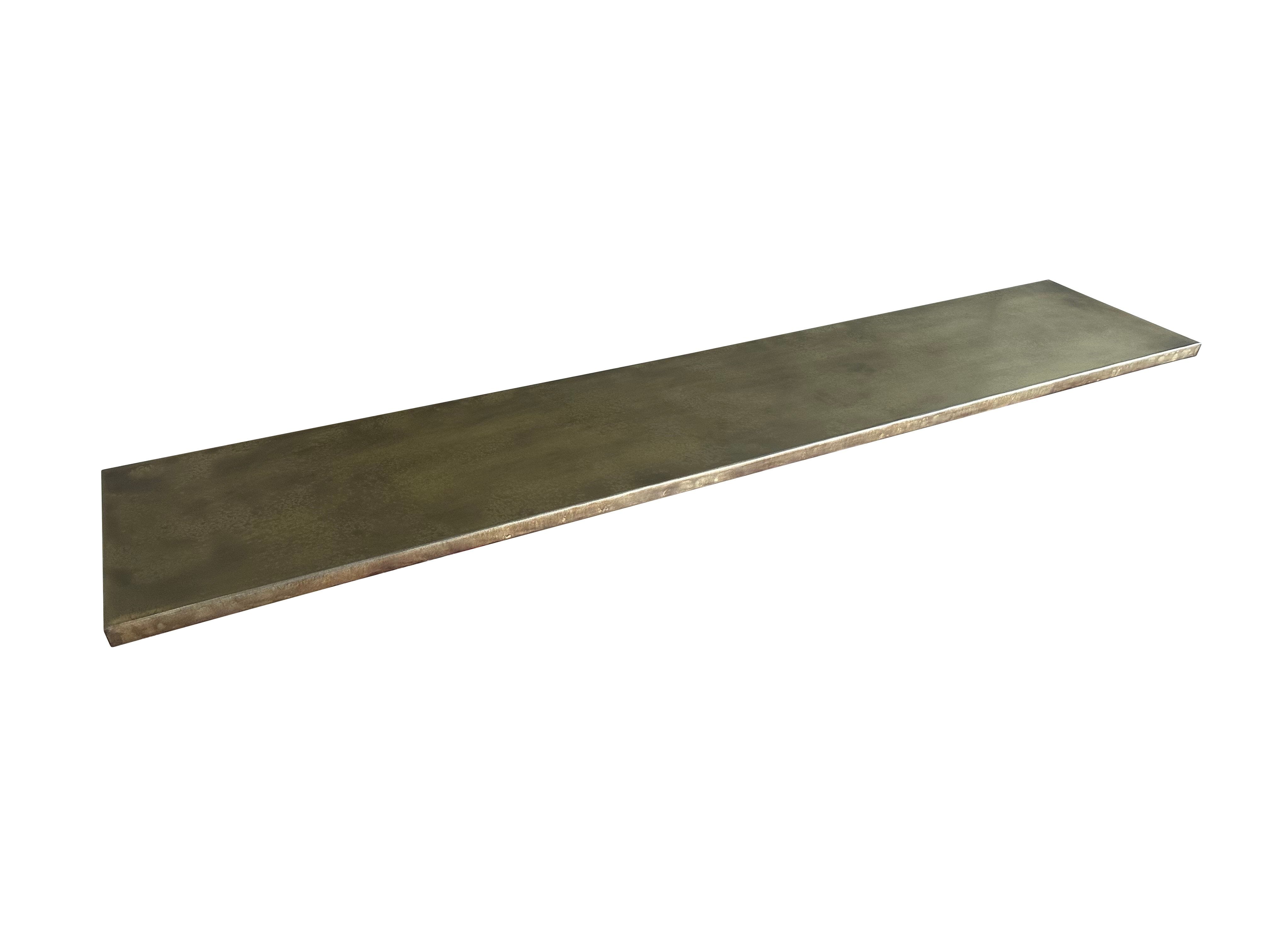 Antique Brass Bespoke Kitchen Worktop / Work Surface - D2296