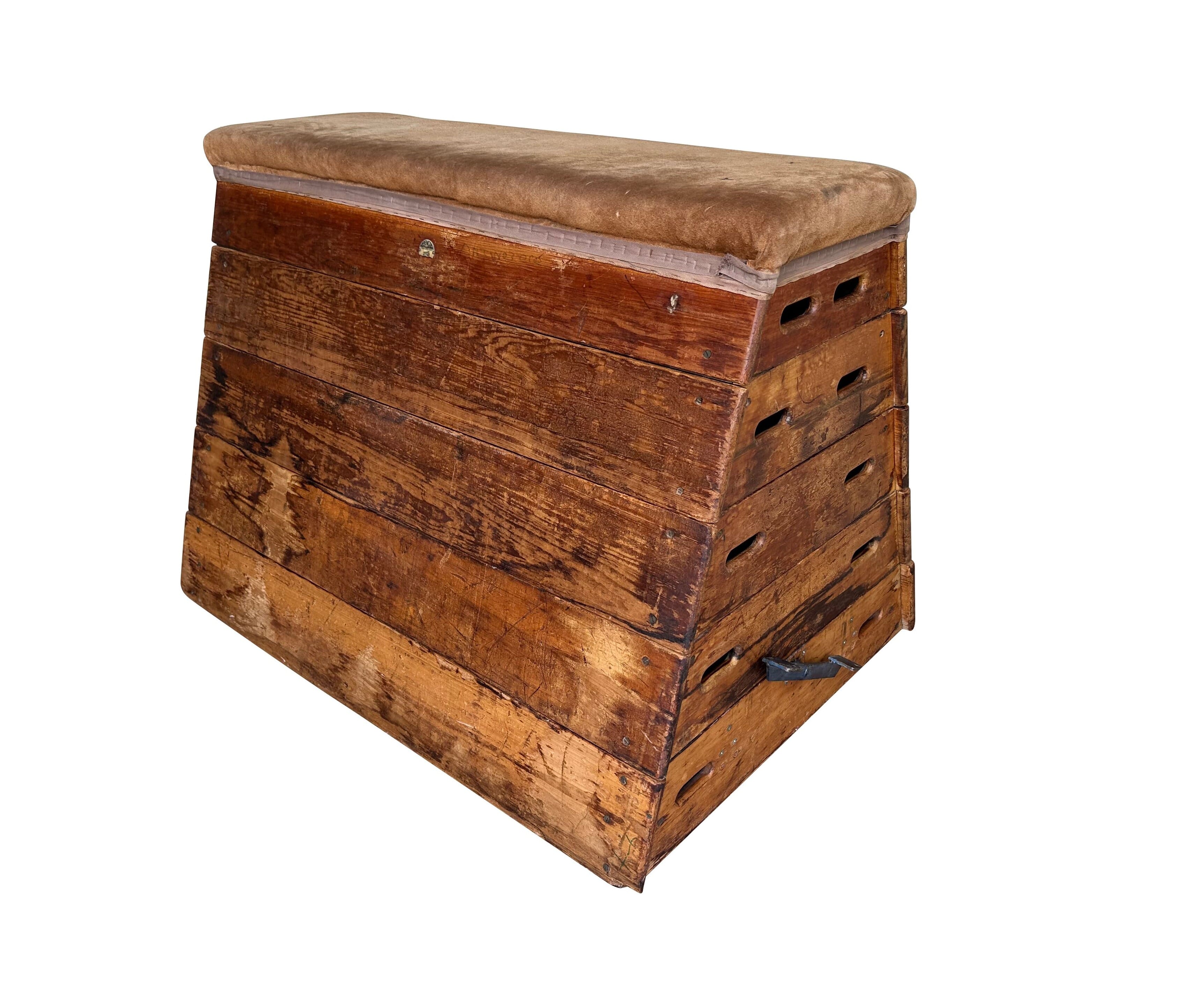 Original Reclaimed Vintage Gym Vaulting Box - 10889