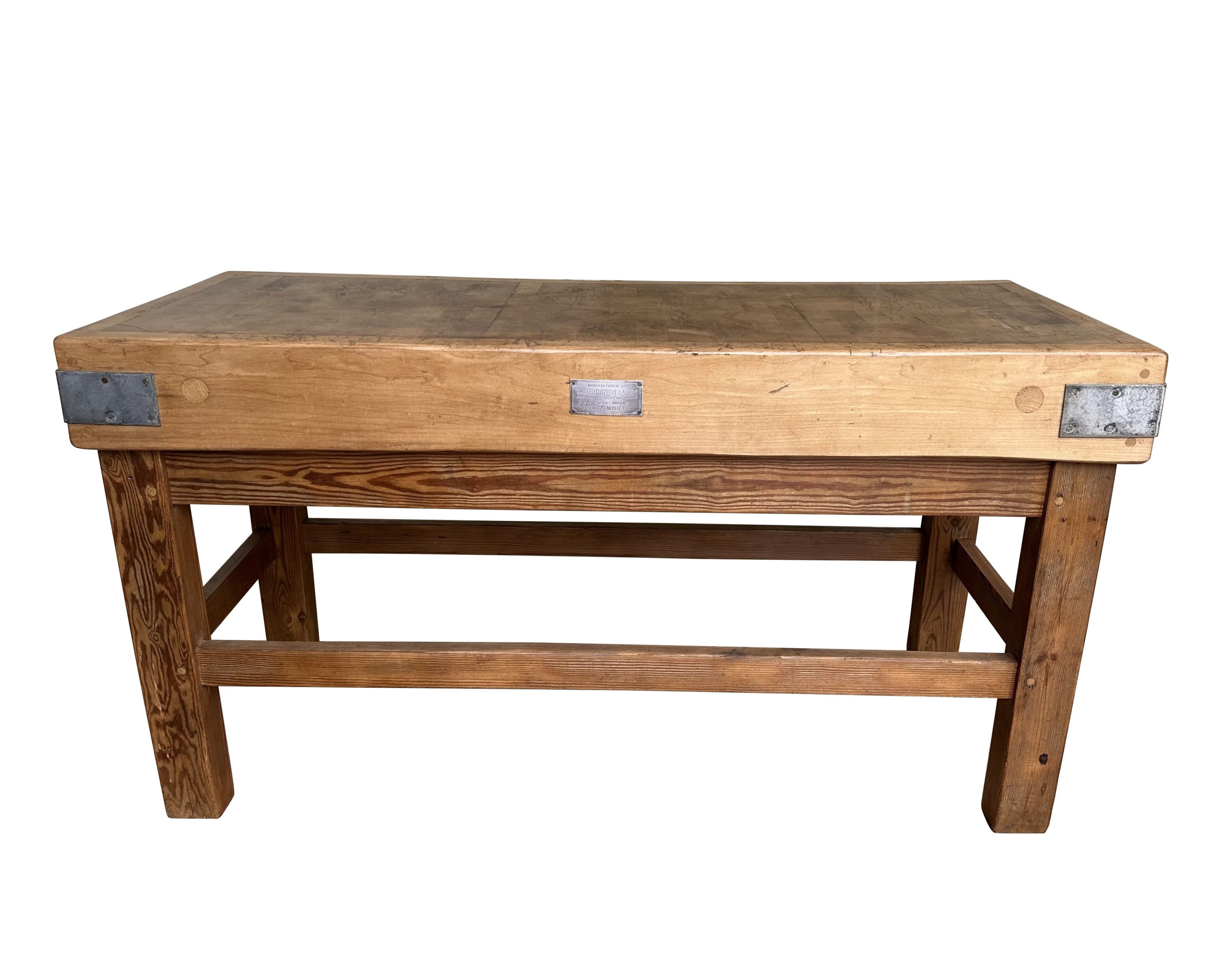 Original Maple Butchers Chopping Block on Original Base - 10554