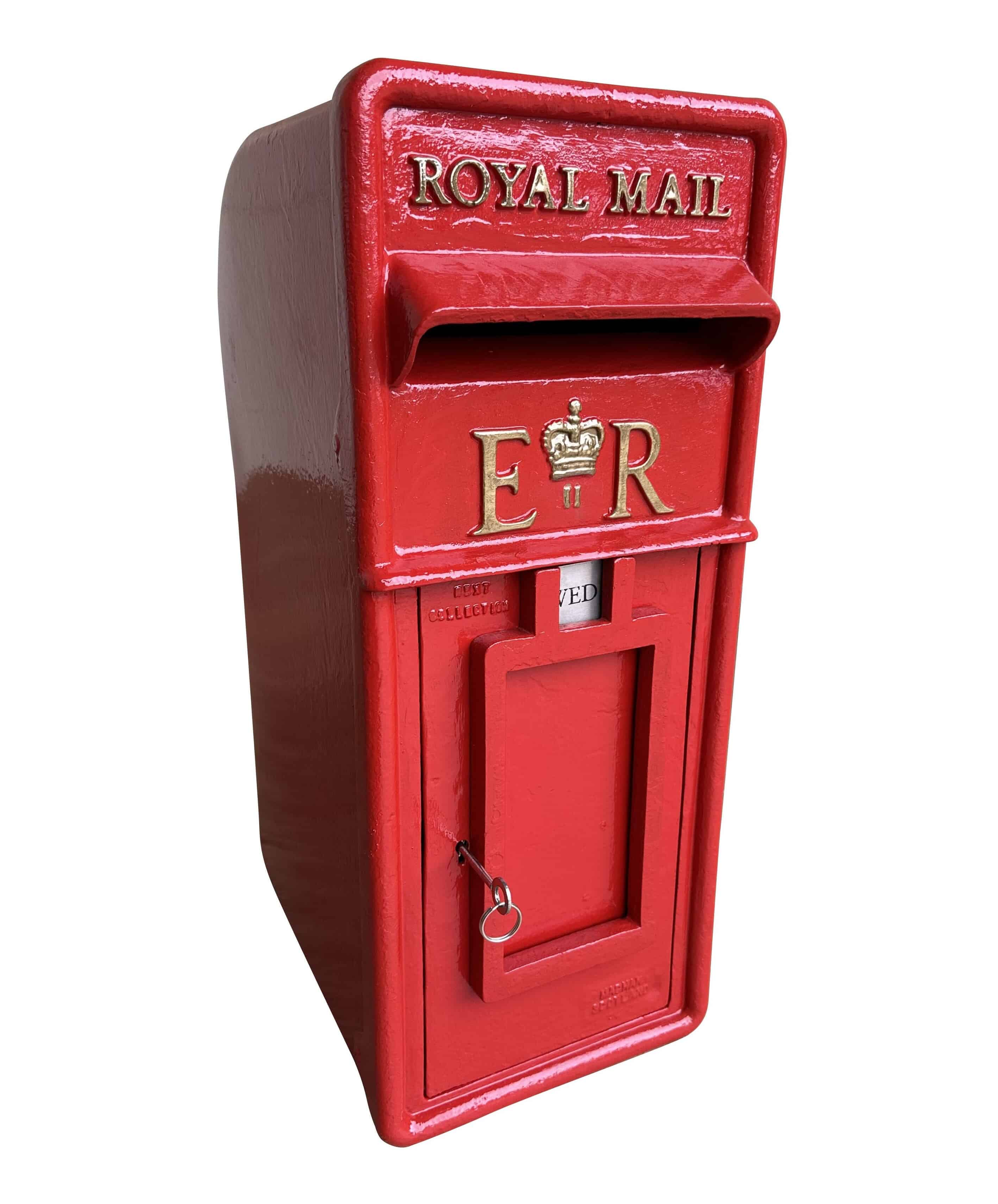 Postbox Red Ral Original Royal Mail ER II Post Box