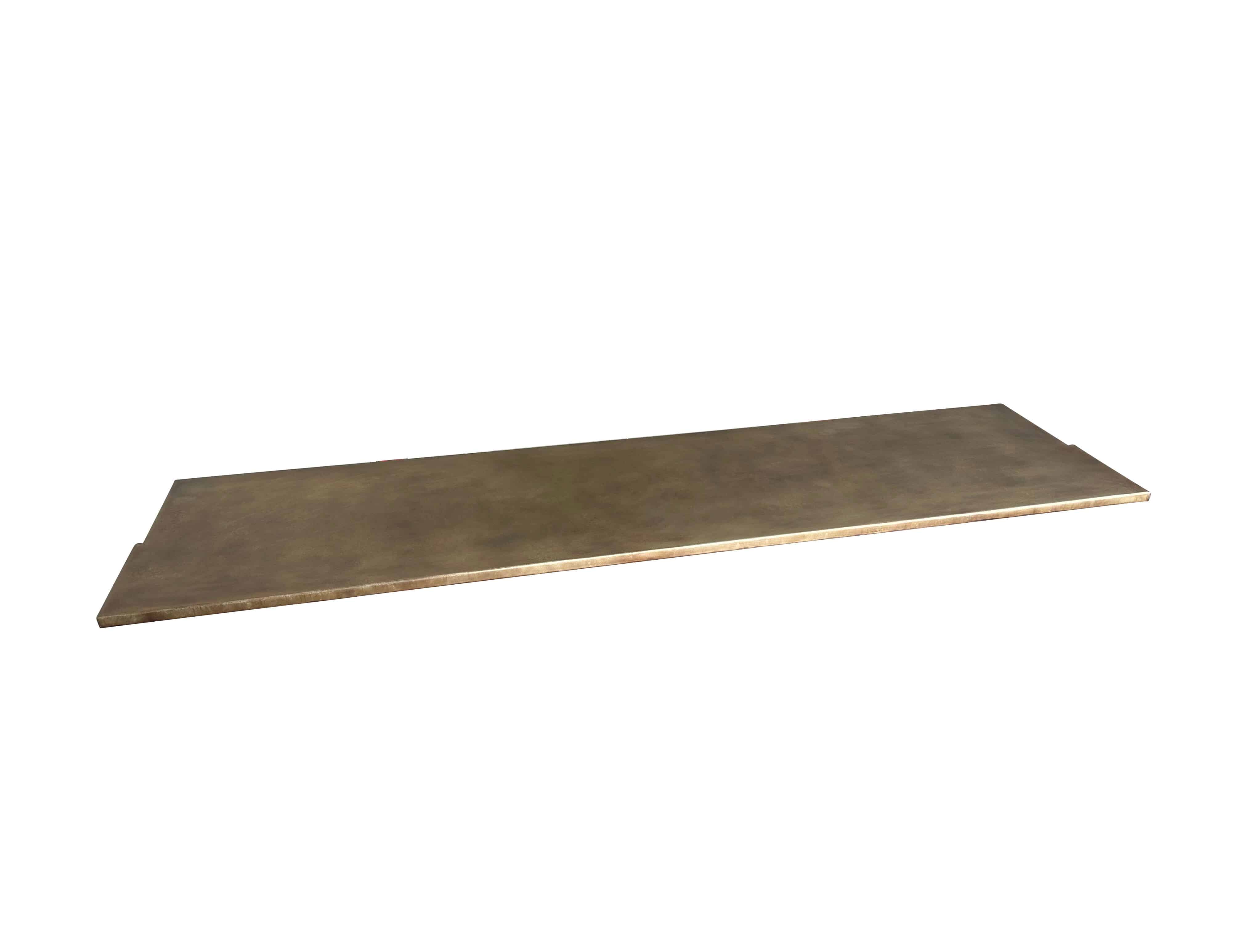 Antique Brass Top Bespoke Kitchen Worktop / Work Surface