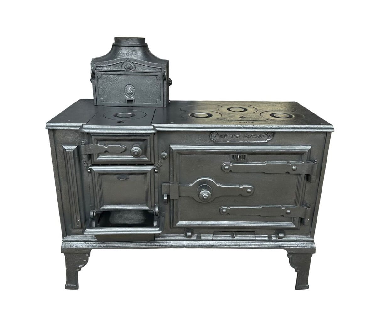 Antique Cast Iron Kitchen Range The New Portable - 10301