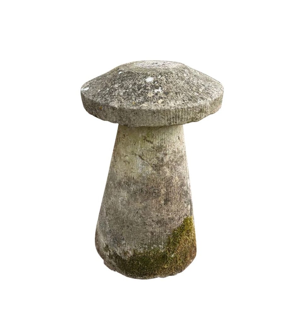 Reclaimed Garden Original Carved Staddle Stone - 10899B