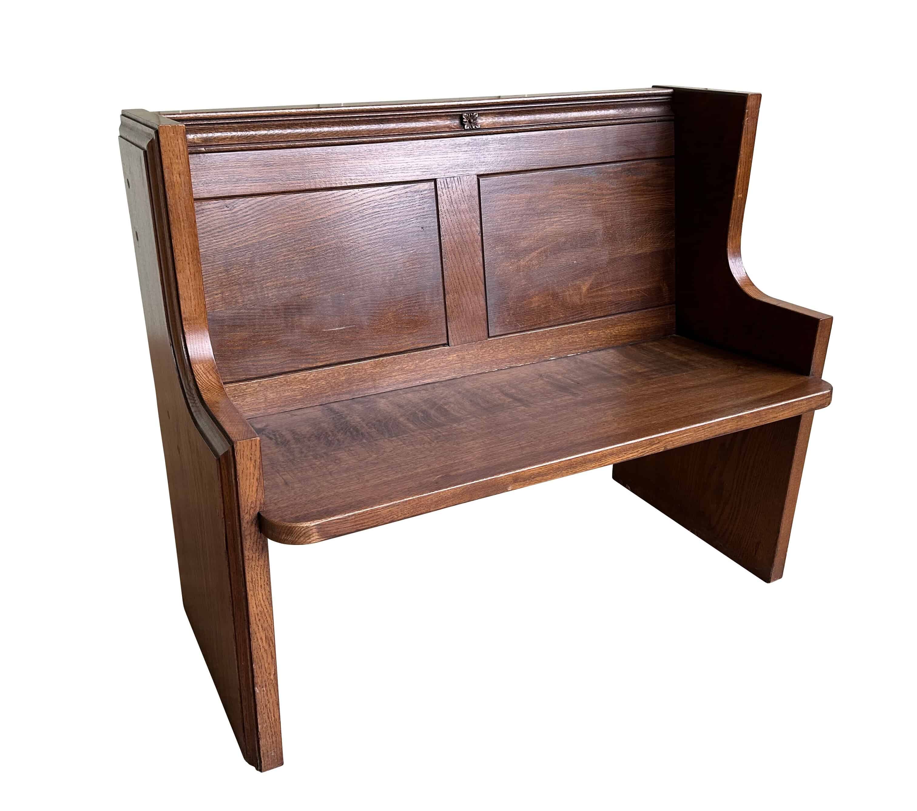 Antique Reclaimed Old Oak Church / Chapel Pew