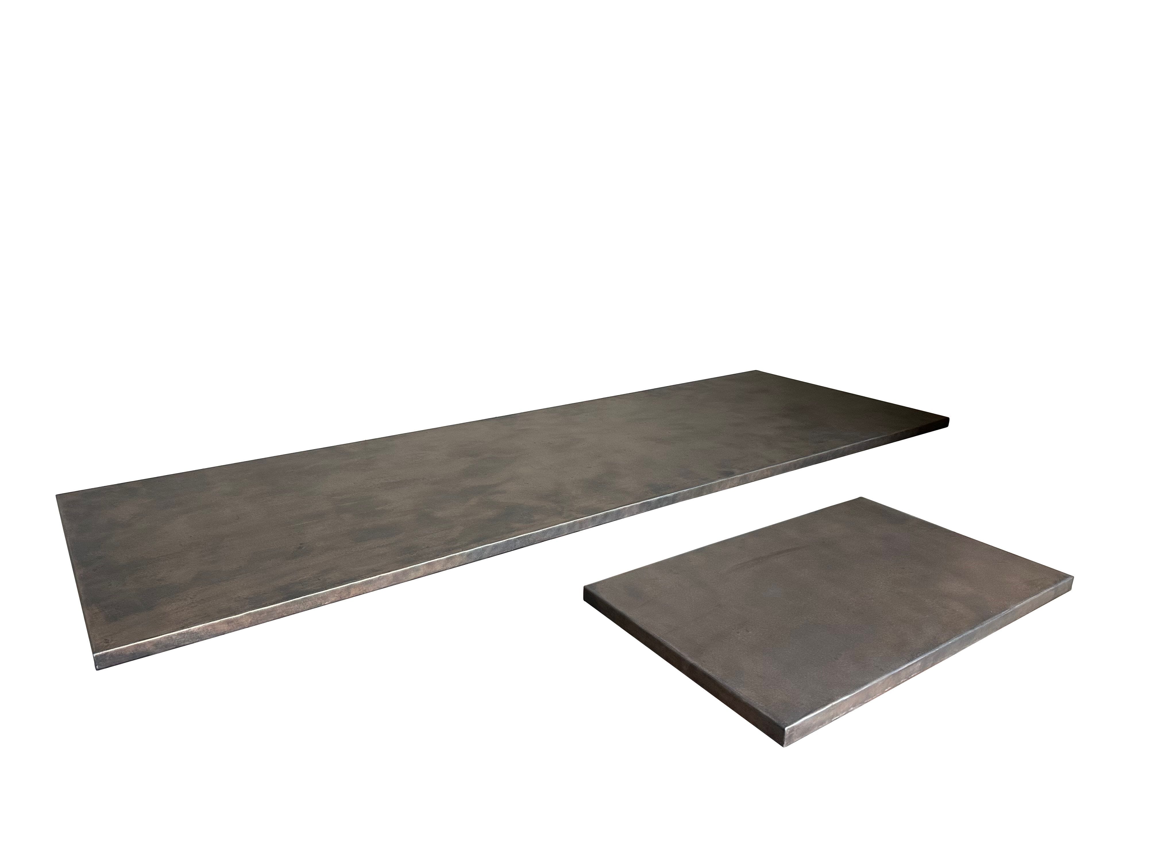 Bespoke Antique Zinc Kitchen Countertops - D2316