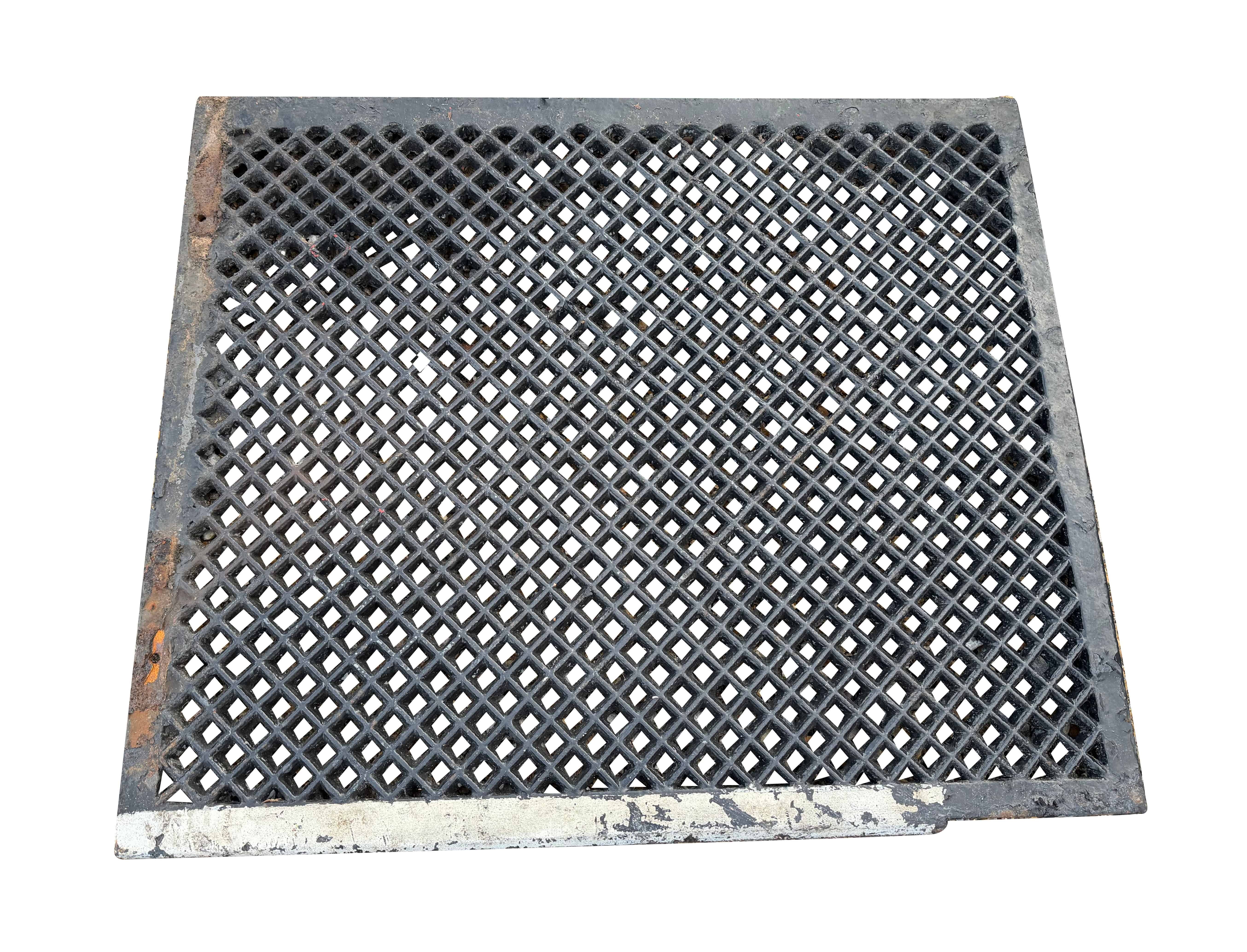 Salvaged Cast Iron Landing Plate Or Floor Grille