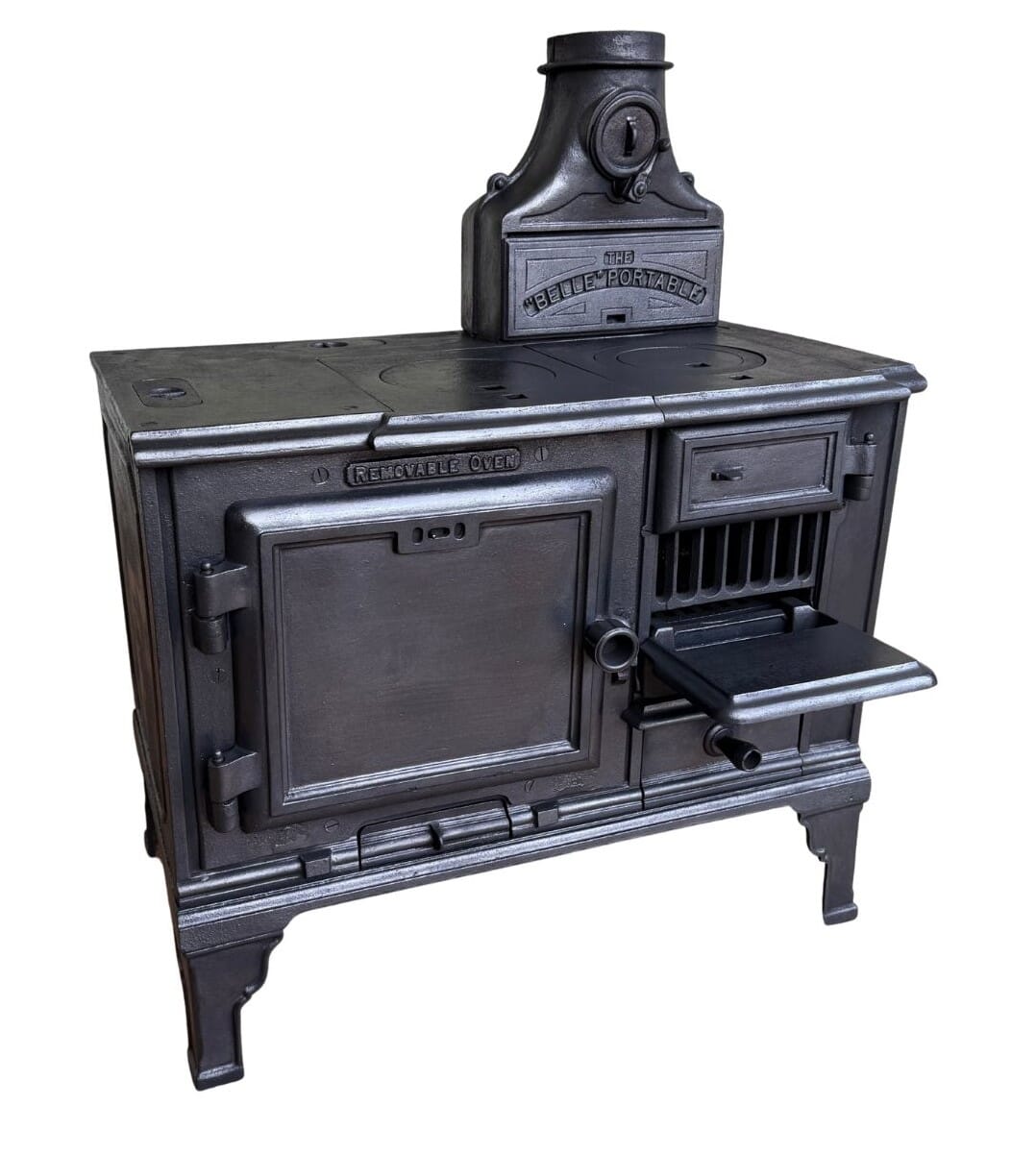 Antique Cast Iron Kitchen Range Made by Belle Portable - 10918