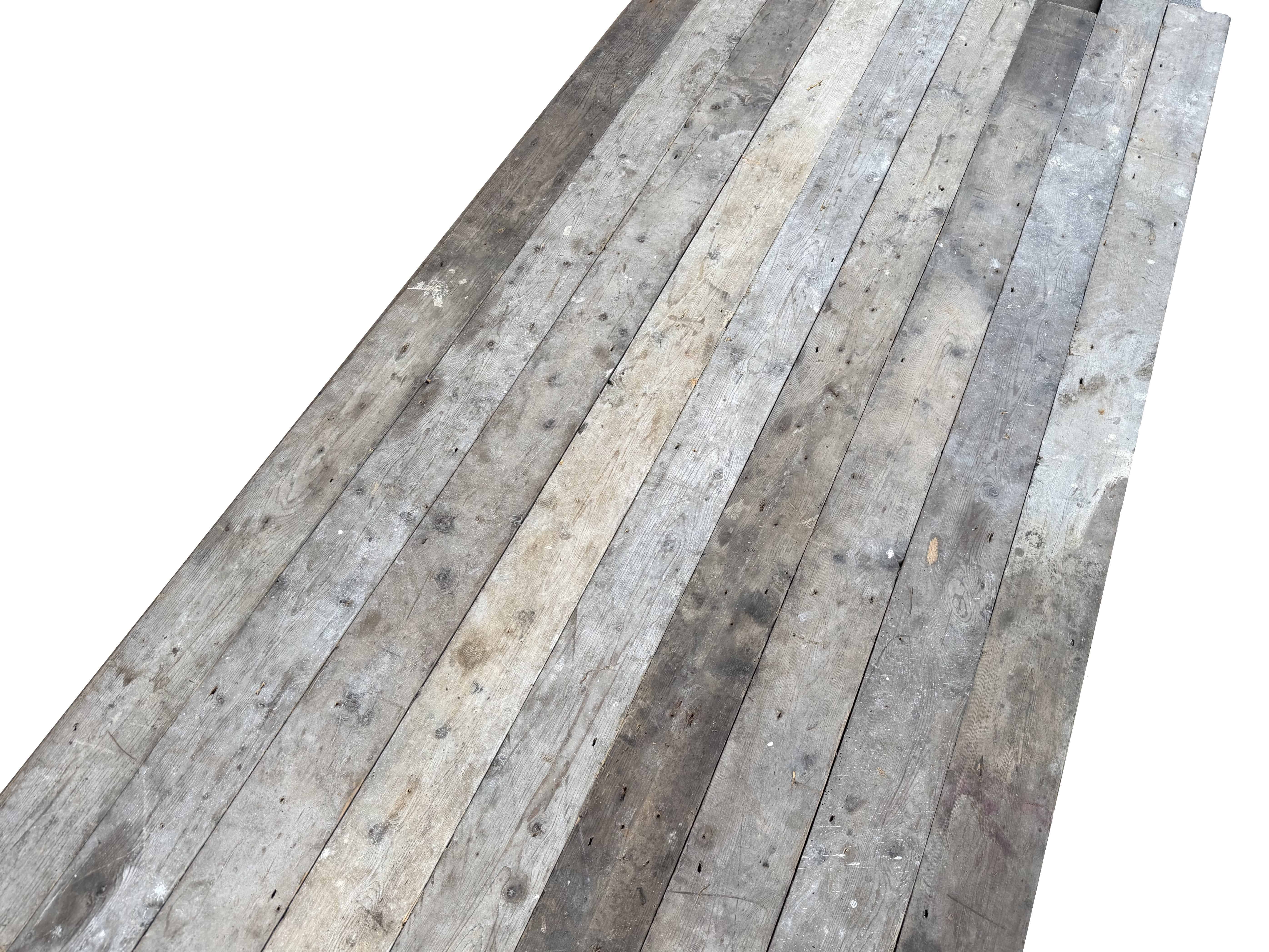 Antique Reclaimed Square Edged Pine Floorboards
