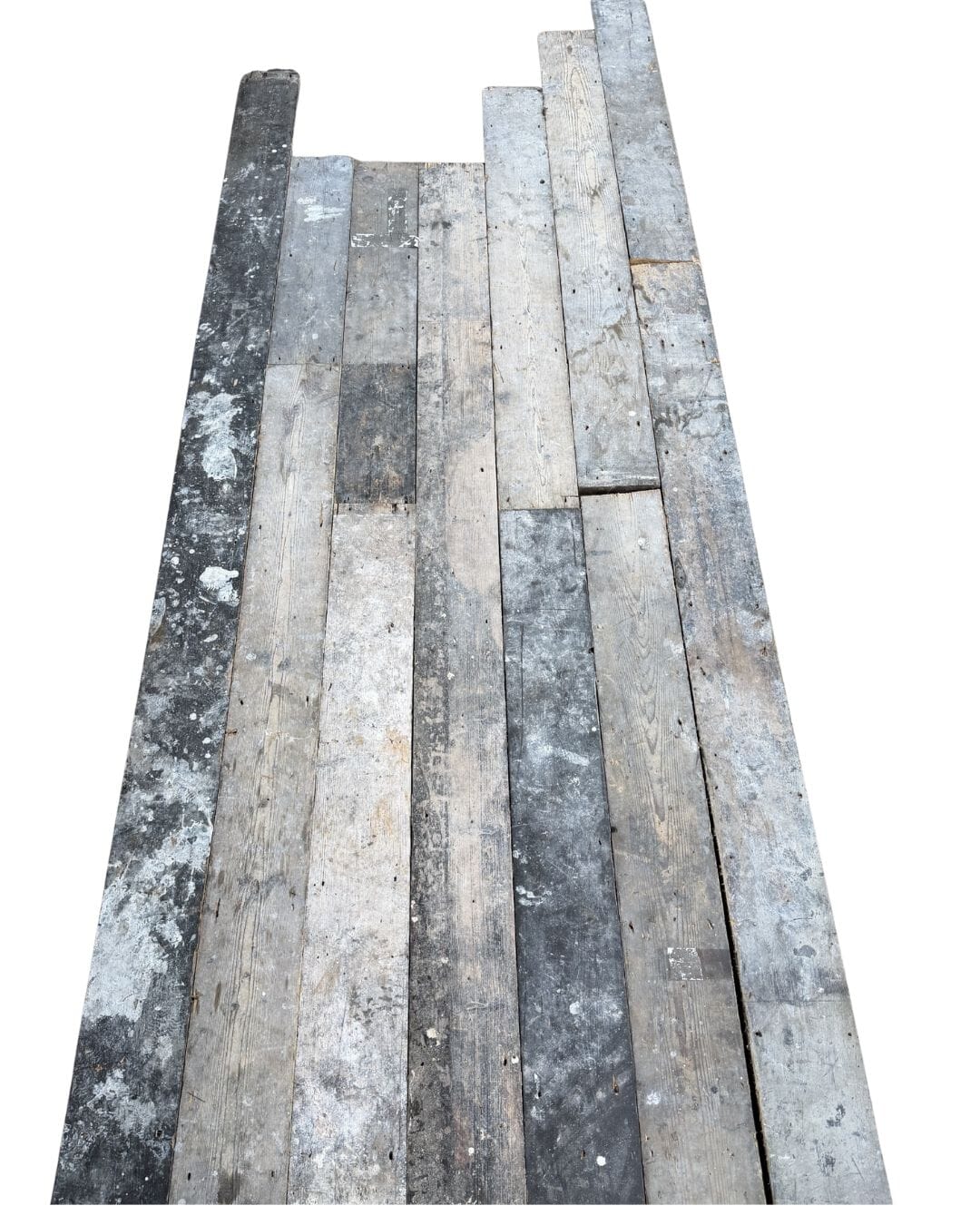 Antique Salvaged Pine Square Edged Floorboards - 10962
