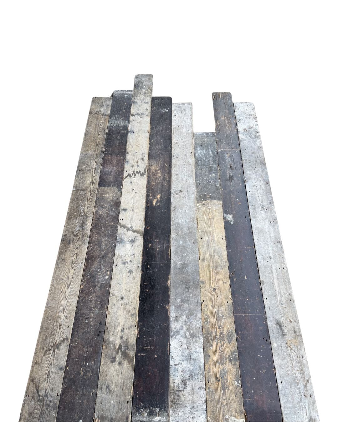 Antique Reclaimed Pine Square Edged Floorboards - 10961