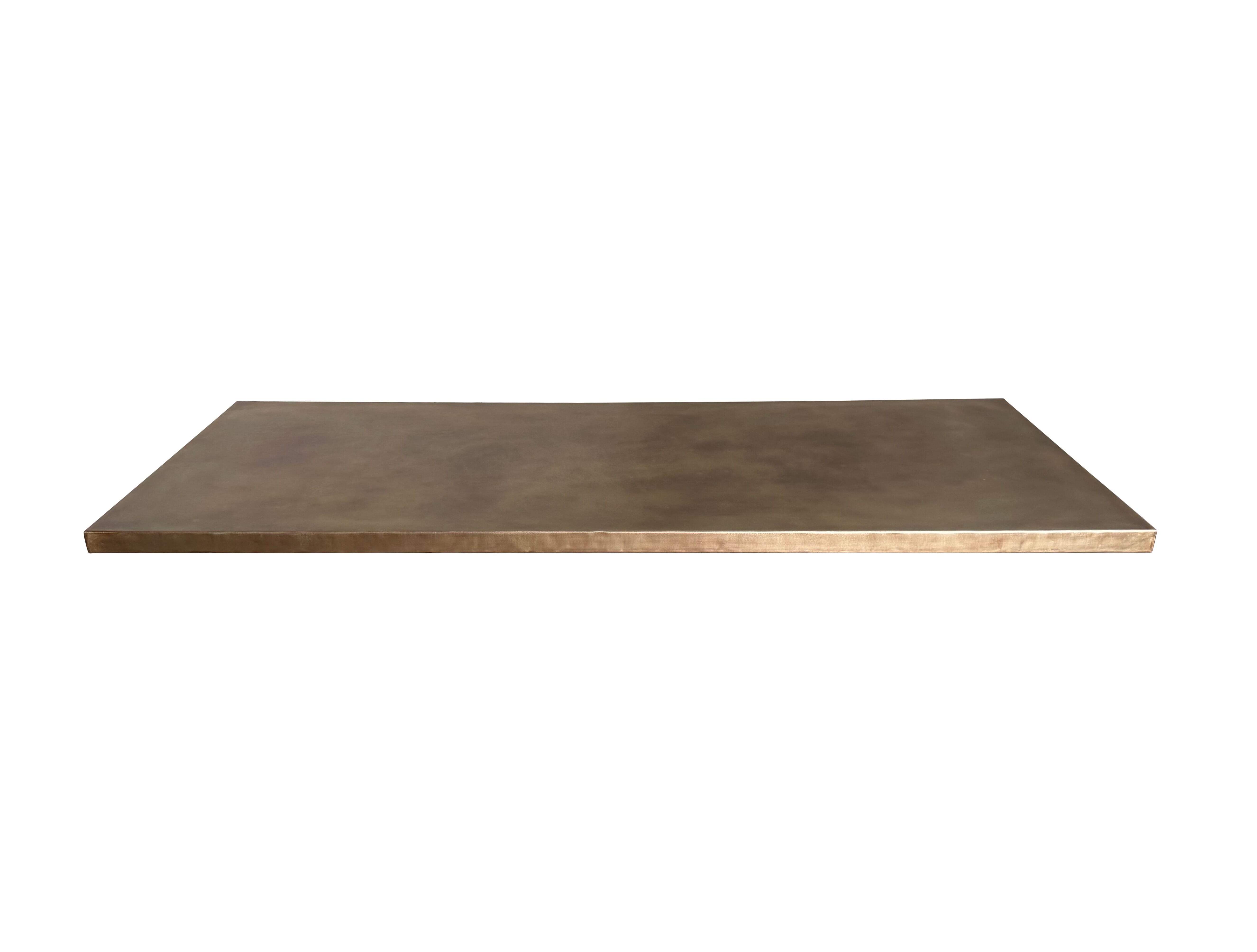 Bespoke Kitchen Antique Brass Top Worktop - D2329