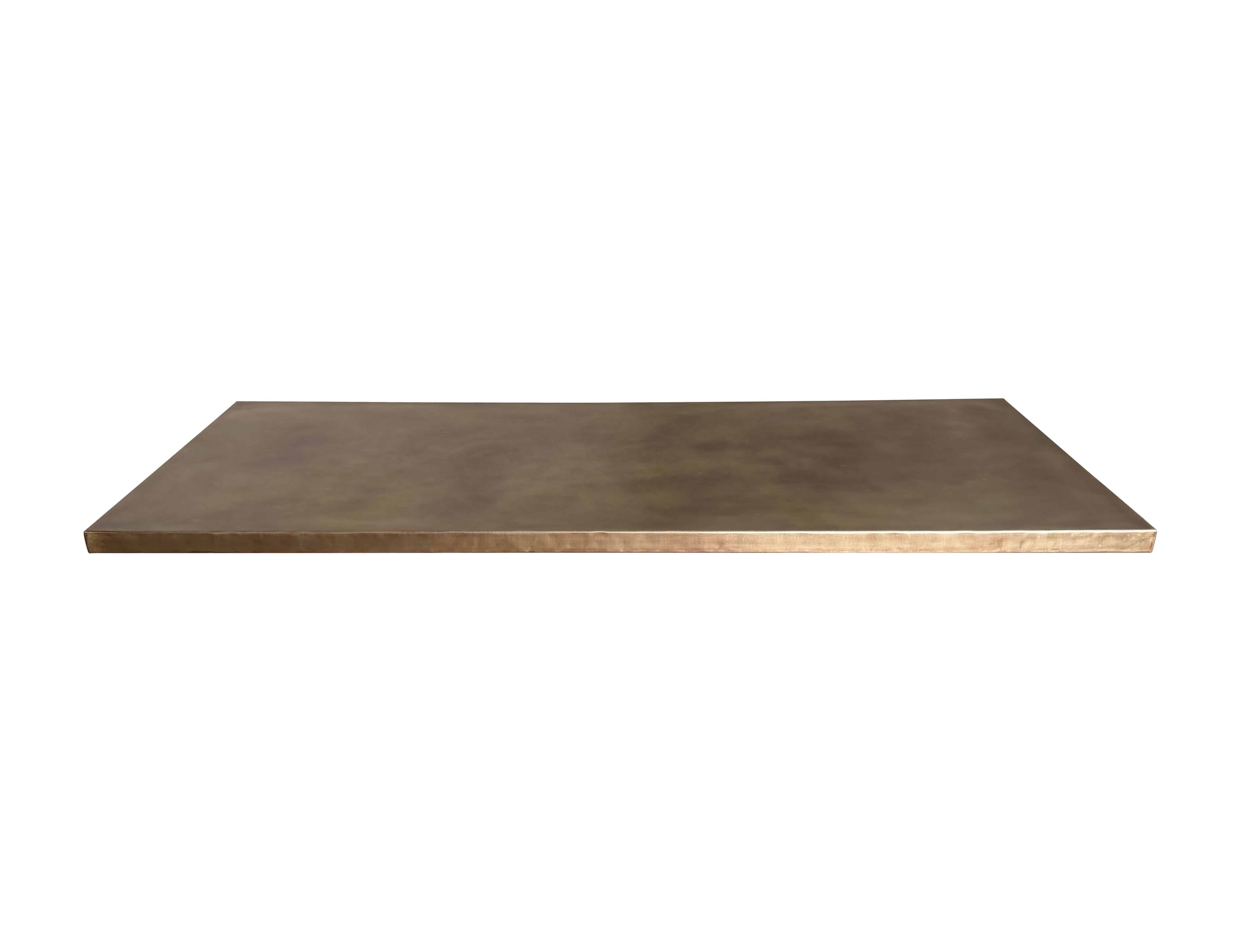 Bespoke Kitchen Antique Brass Top Worktop