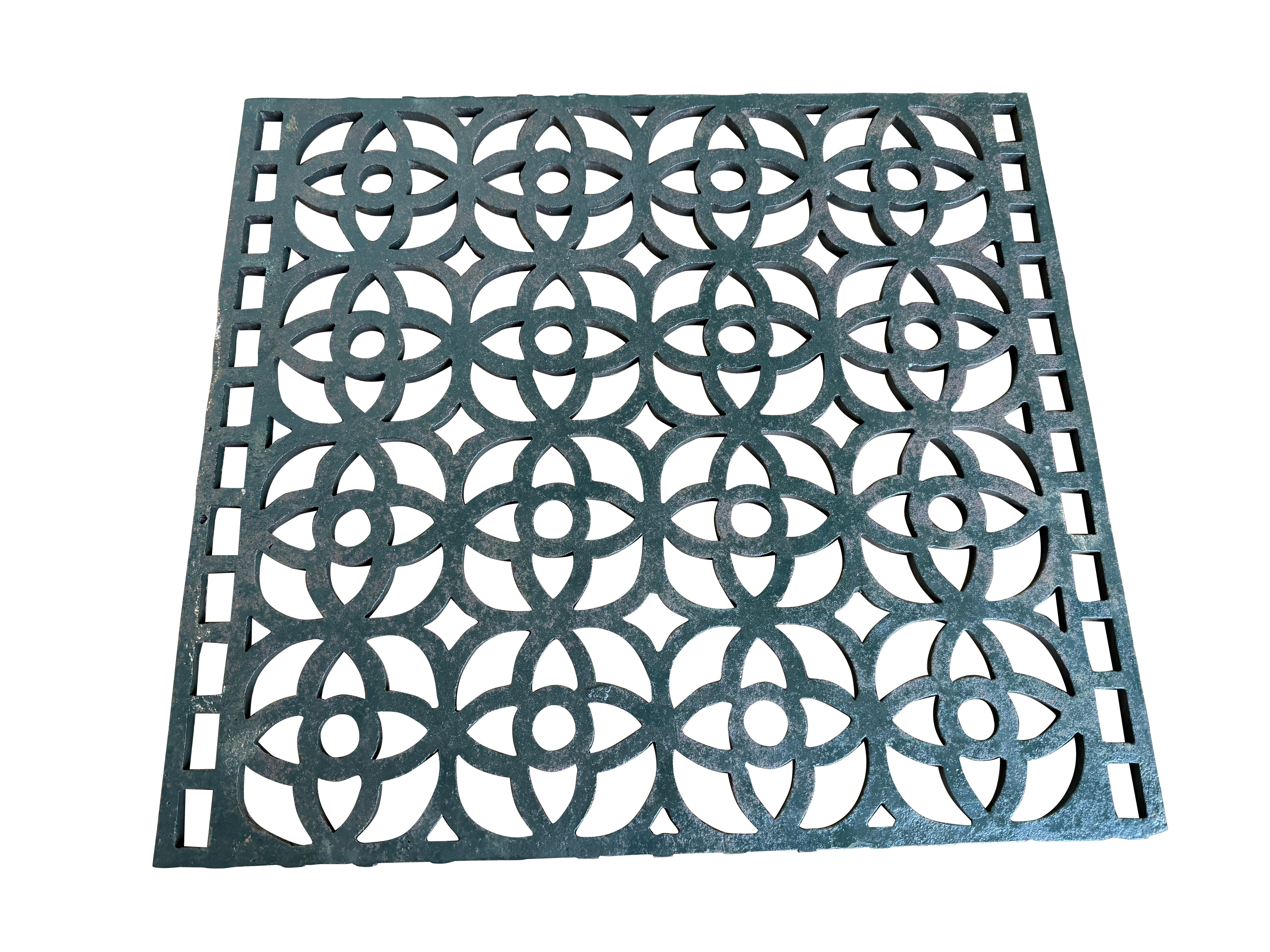 Reclaimed Victorian Cast Iron Floor Grille / Grid - 10977