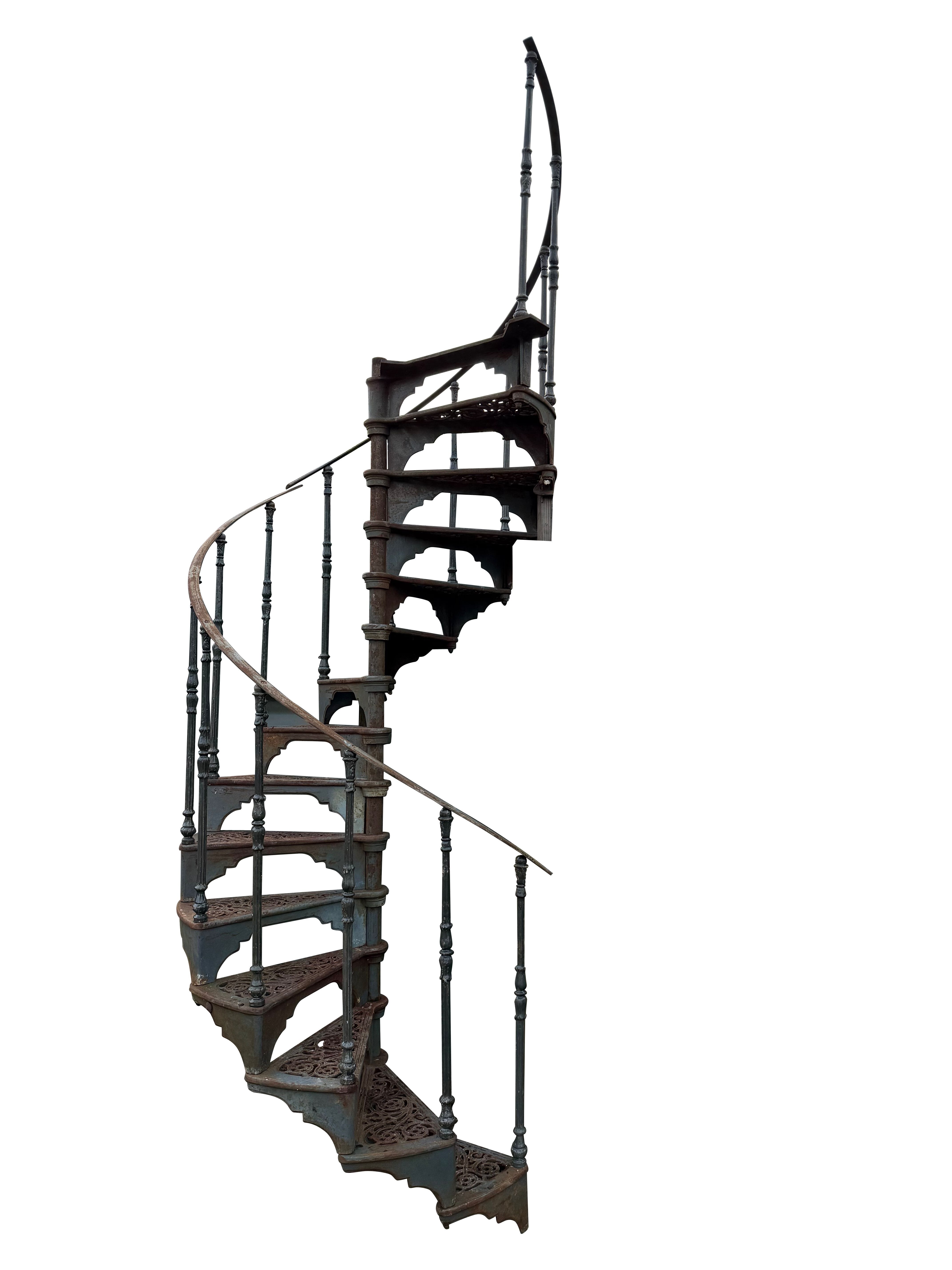 Reclaimed Safety Stairways Cast Iron Spiral Staircase - 10459