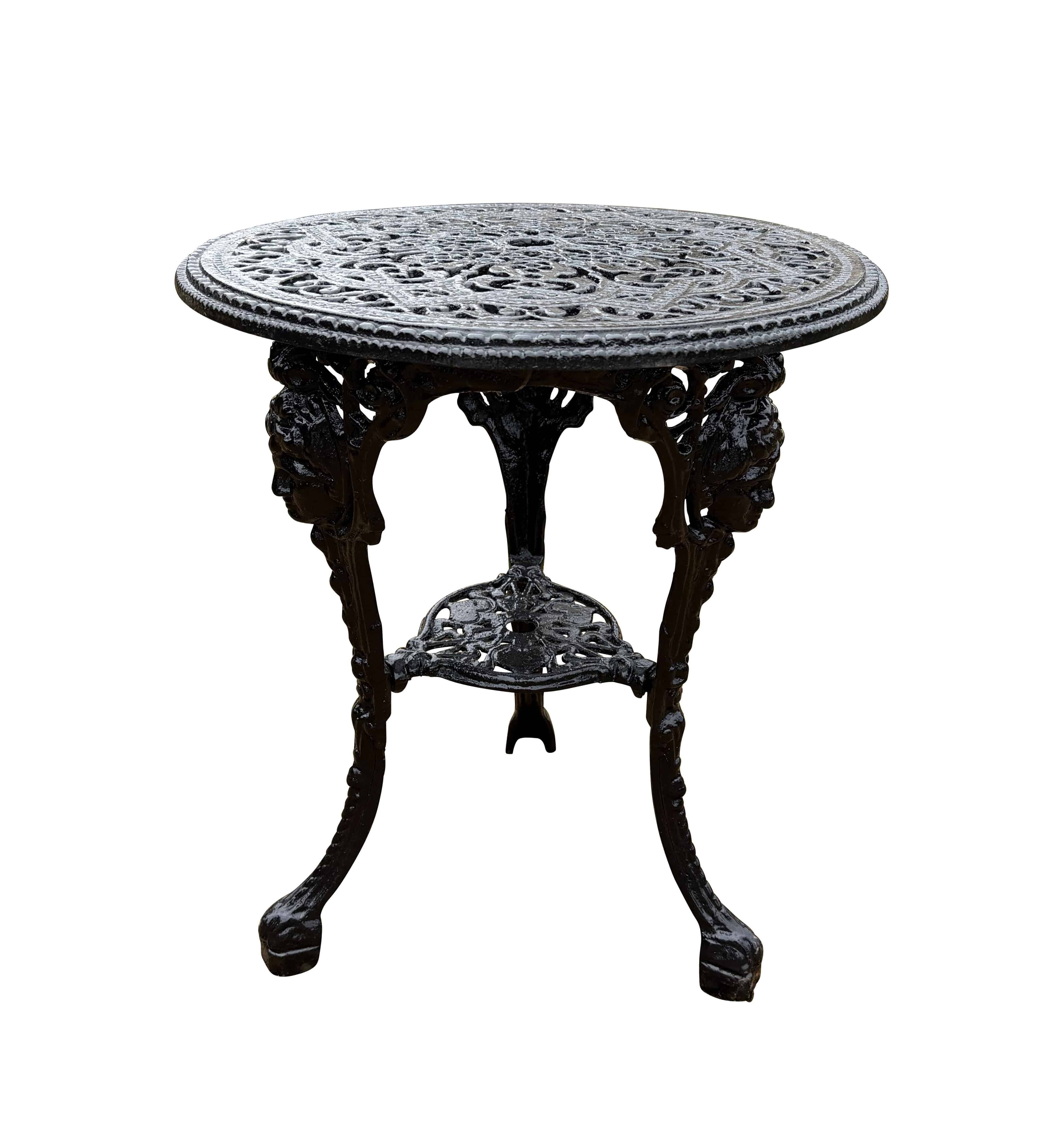 Reclaimed cast iron salvaged garden decorative table