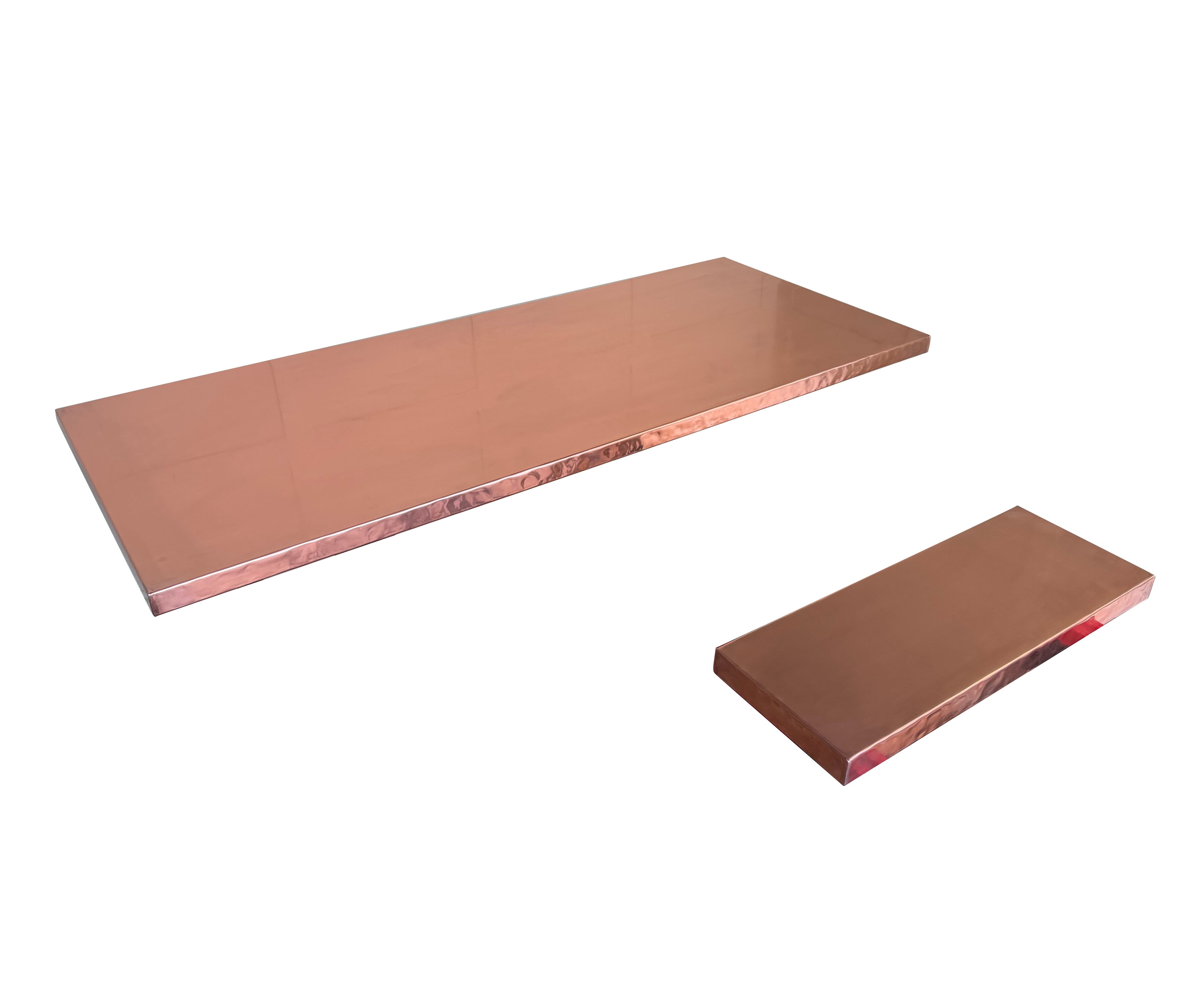 Natural Copper Handmade Kitchen Worktops - D2335